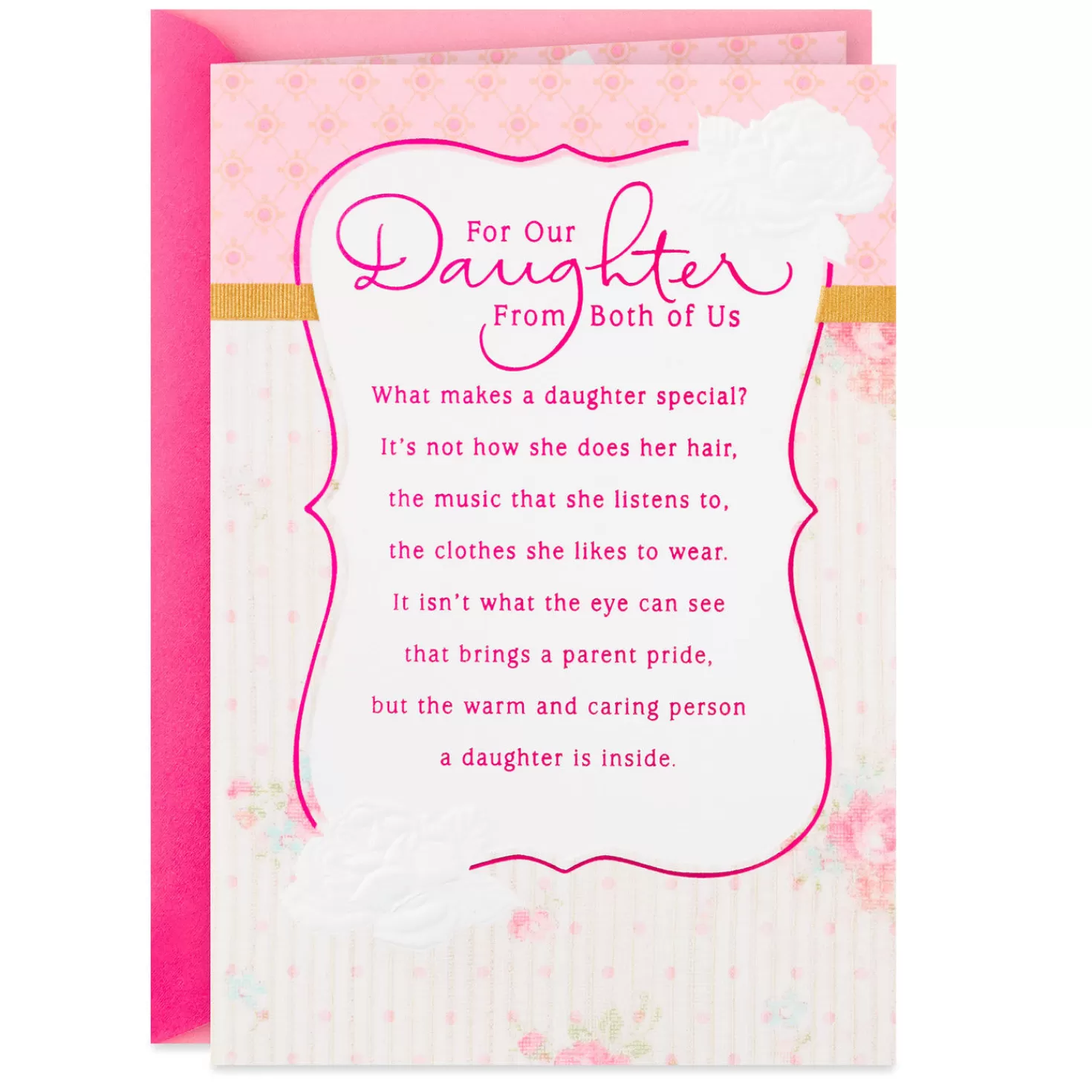 Birthday>Hallmark A Daughter As Wonderful As You Birthday Card From Both Of Us