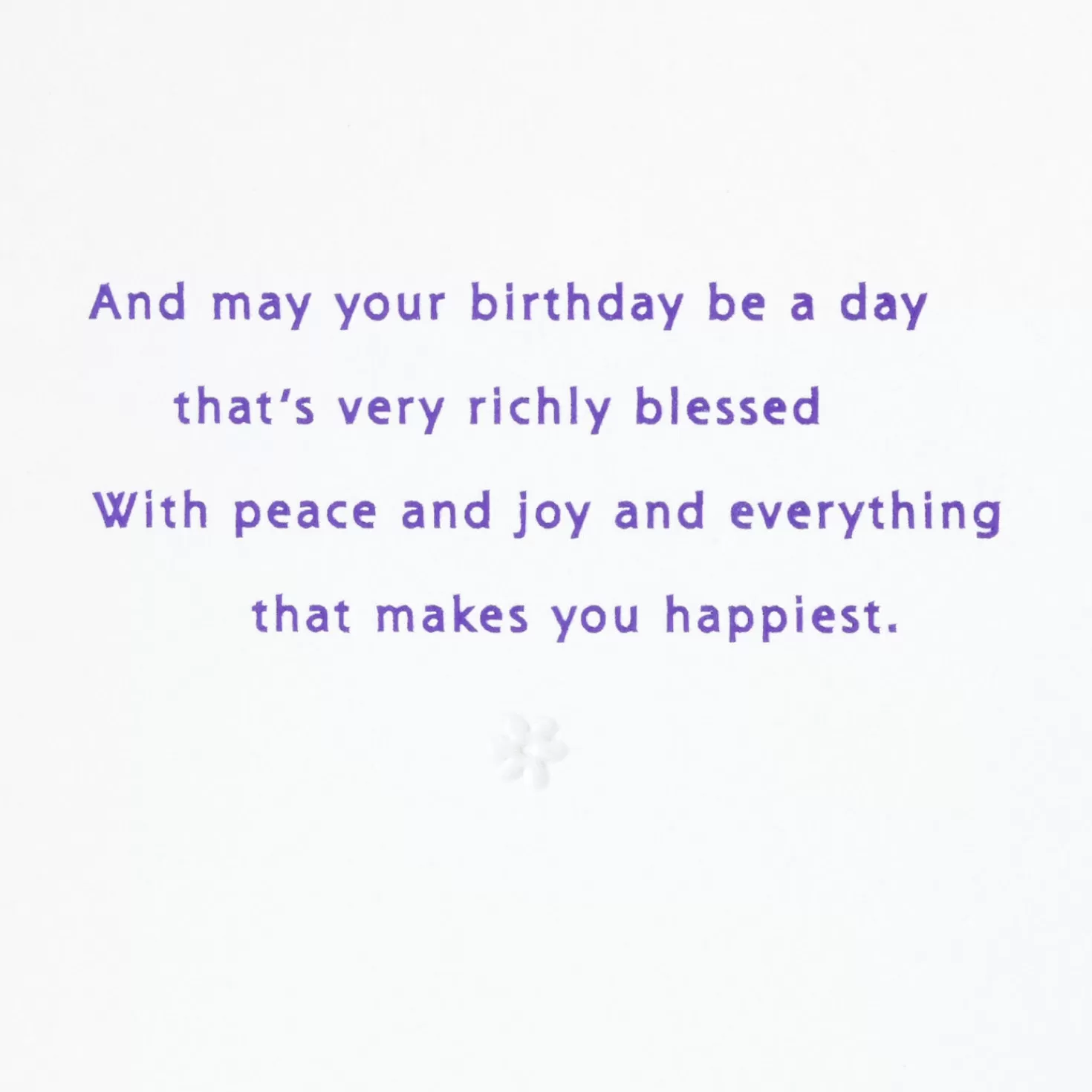 Birthday>Hallmark A Day Blessed With Peace, Joy And Happiness Birthday Card