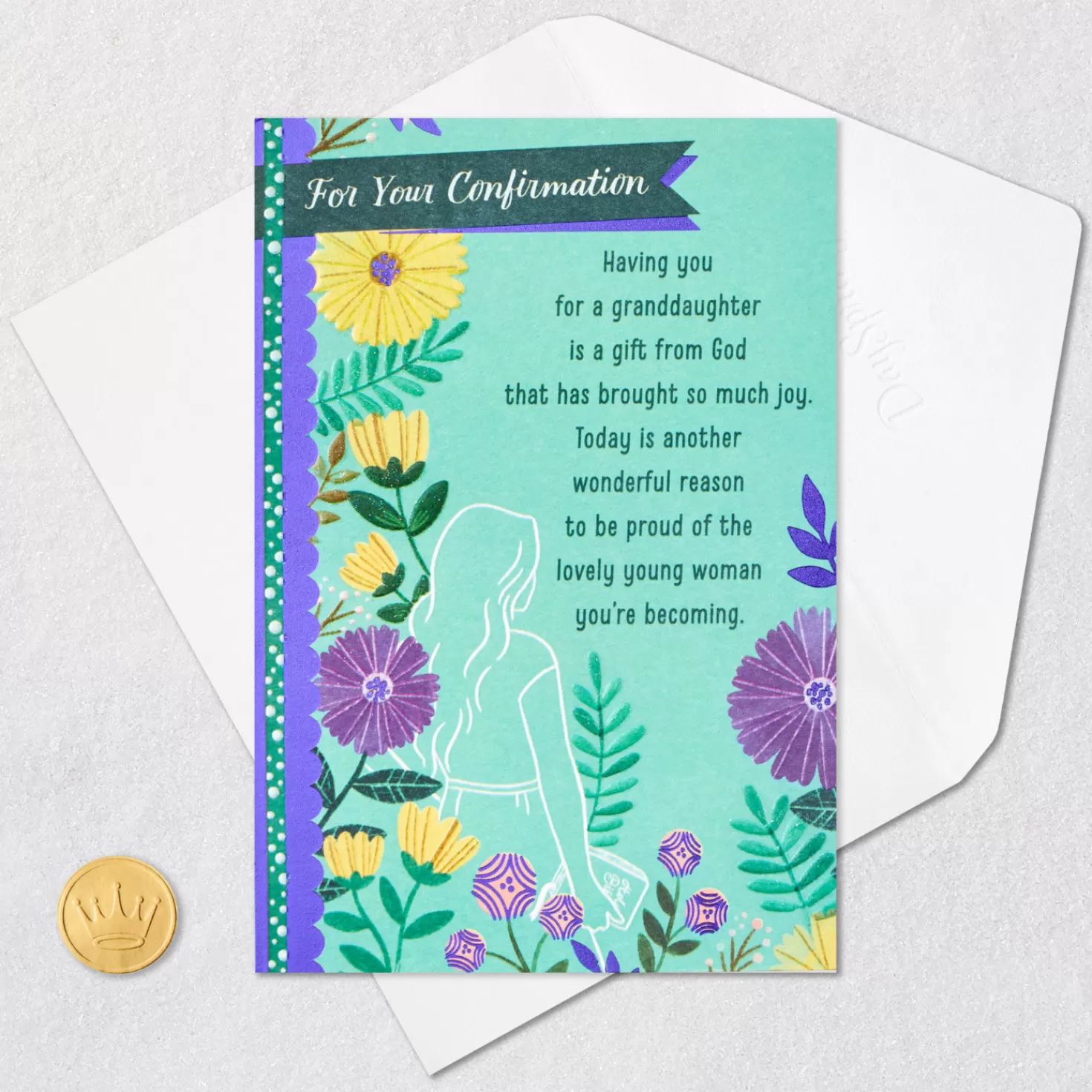 Best Sale A Gift From God Religious Confirmation Card For Granddaughter Confirmation