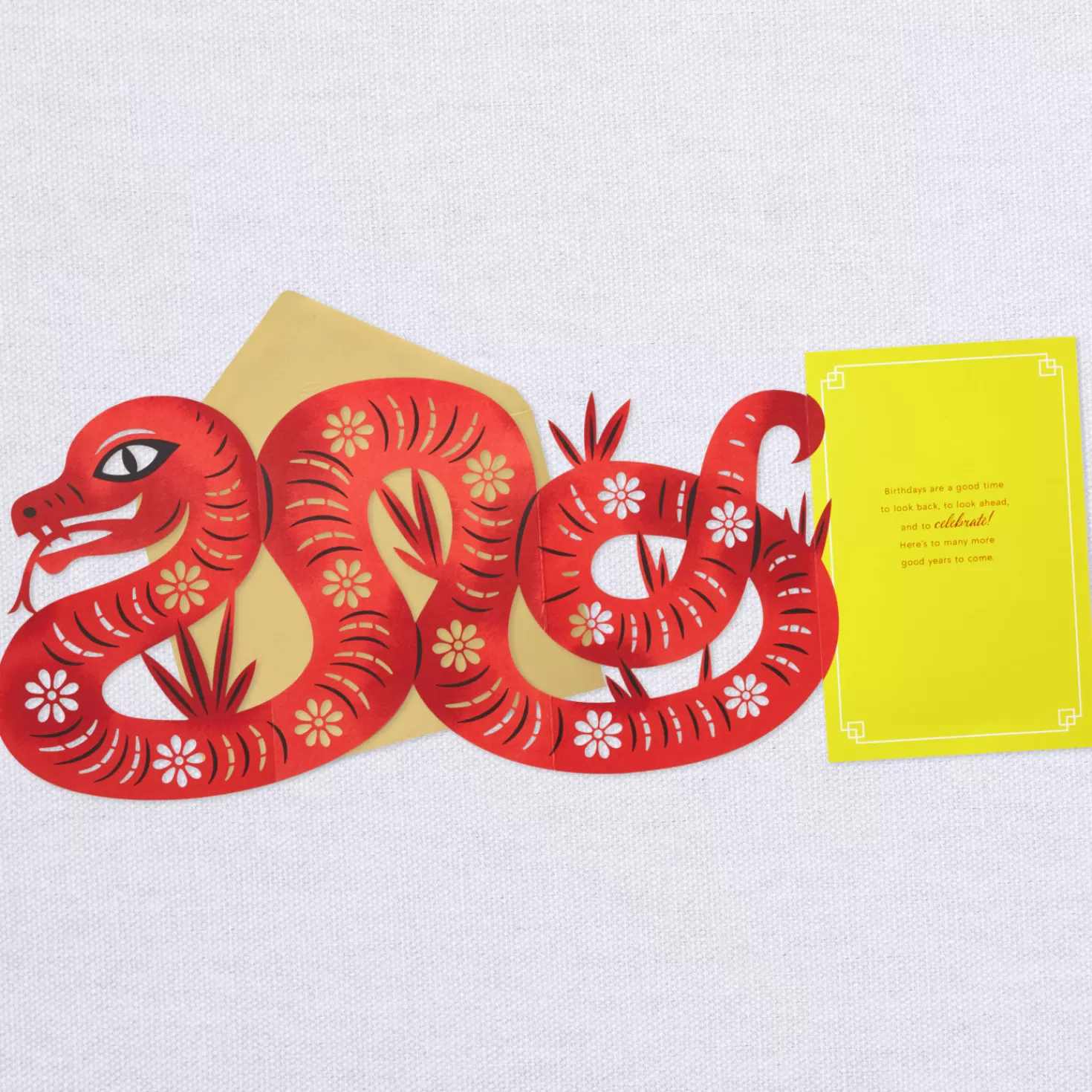 Birthday>Hallmark A Good Time To Celebrate Year Of The Snake Birthday Card