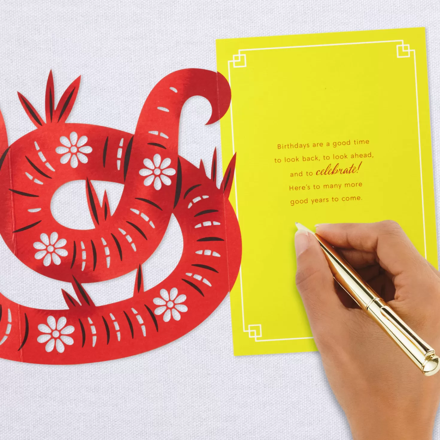 Birthday>Hallmark A Good Time To Celebrate Year Of The Snake Birthday Card