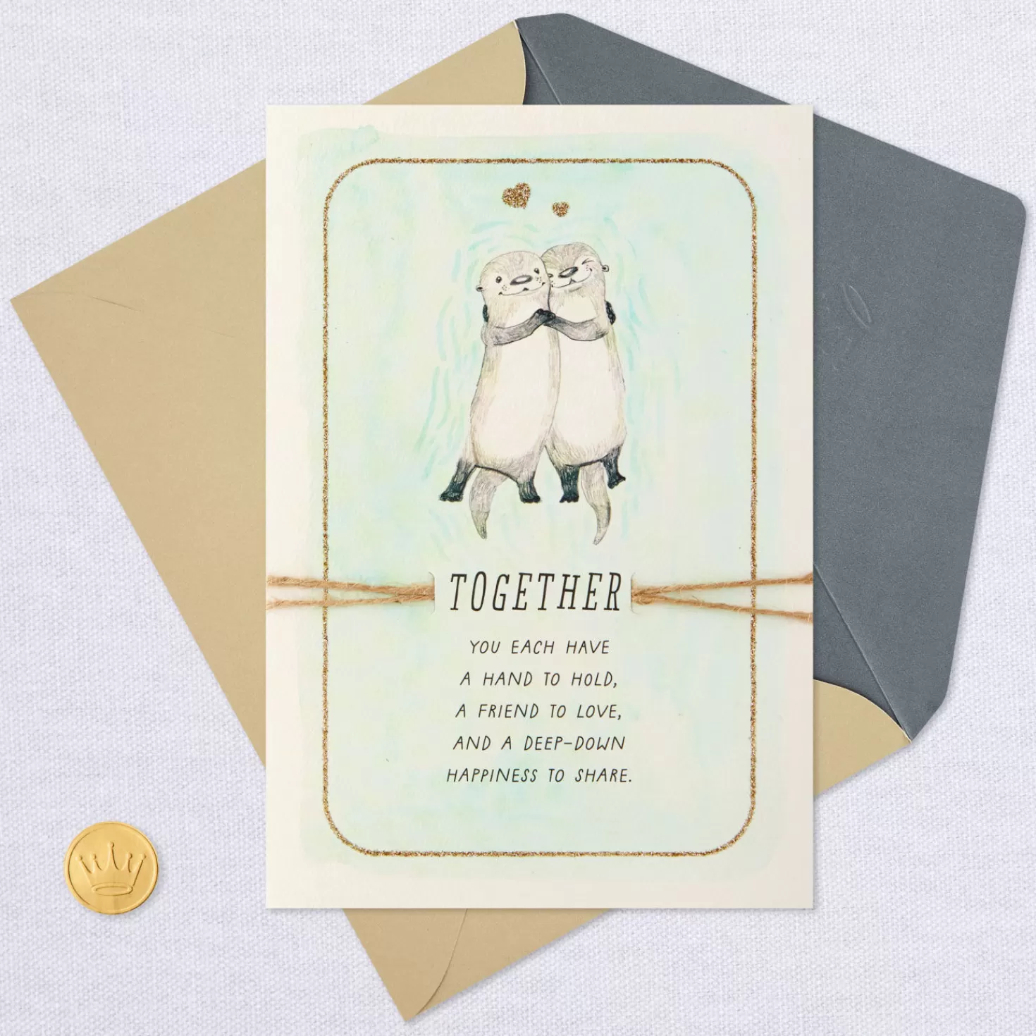 Anniversary>Hallmark A Hand To Hold, A Friend To Love Anniversary Card