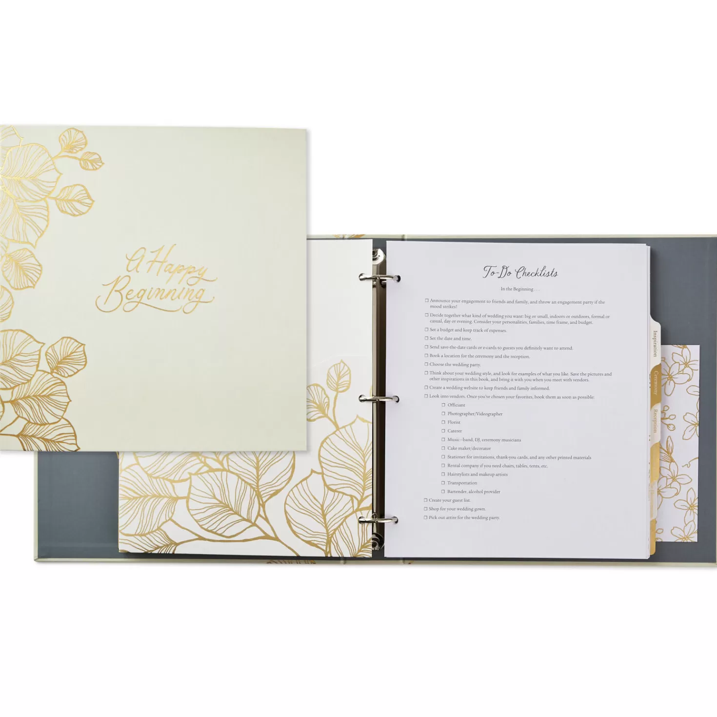 Outlet A Happy Beginning Wedding Planner 3-Ring Binder Wedding
