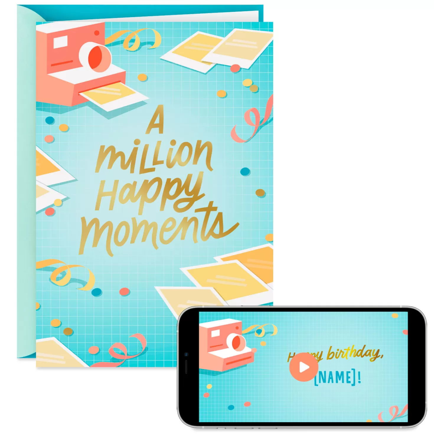Birthday>Hallmark A Million Happy Moments Video Greeting Birthday Card