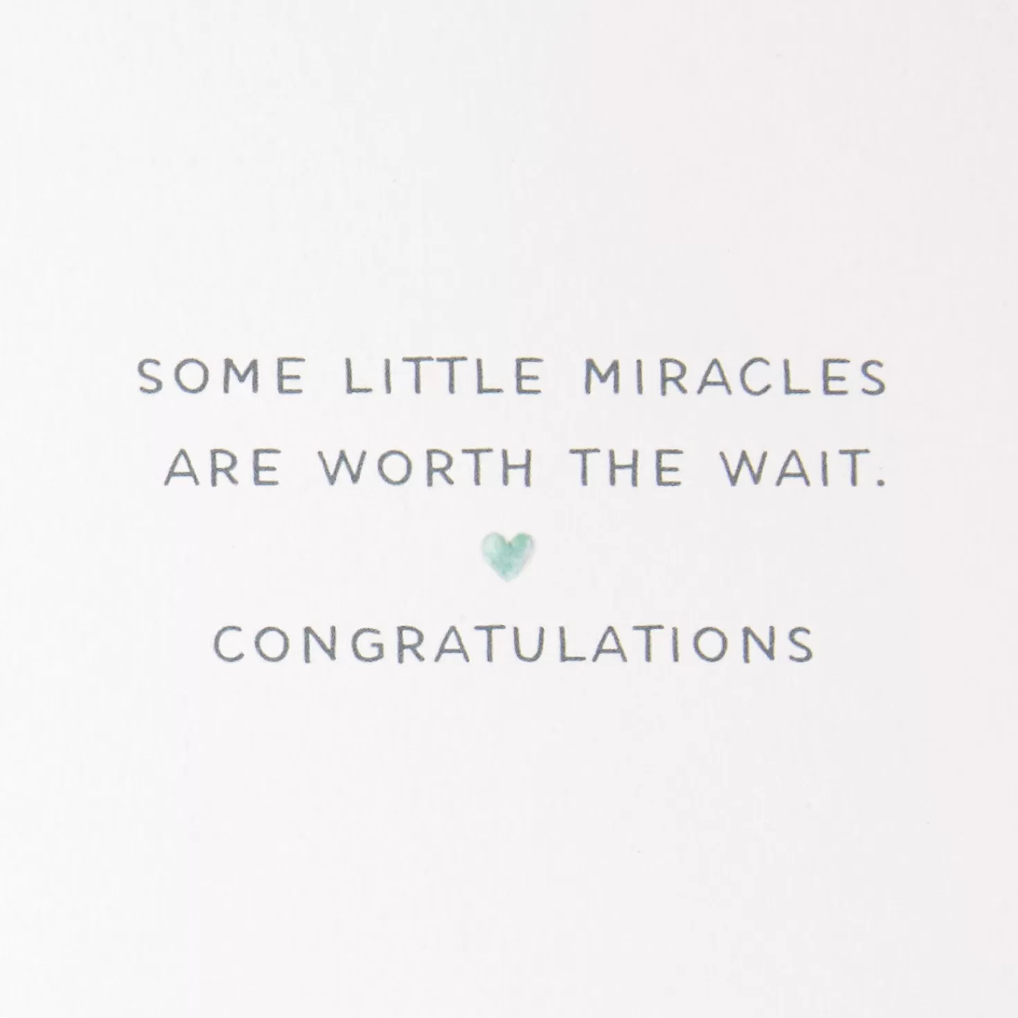 Baby>Hallmark A Miracle Worth The Wait New Baby Card