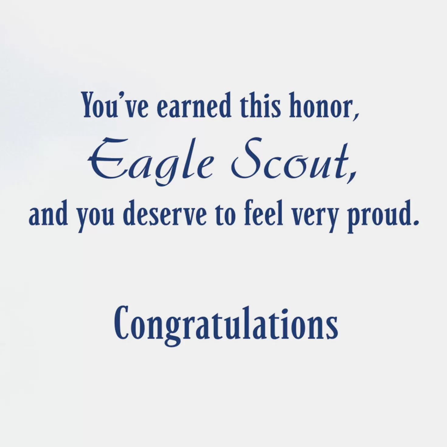 Best A Model Of Character Eagle Scout Congratulations Card Congratulations