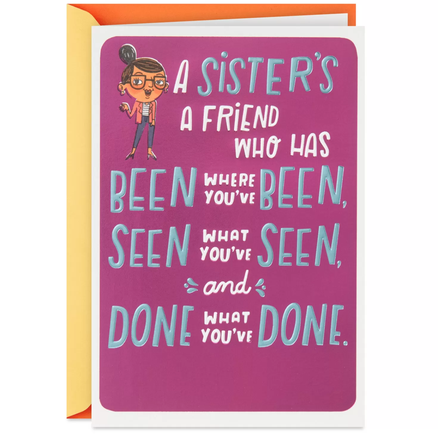 Birthday>Hallmark A Sister's A Friend… Funny Birthday Card