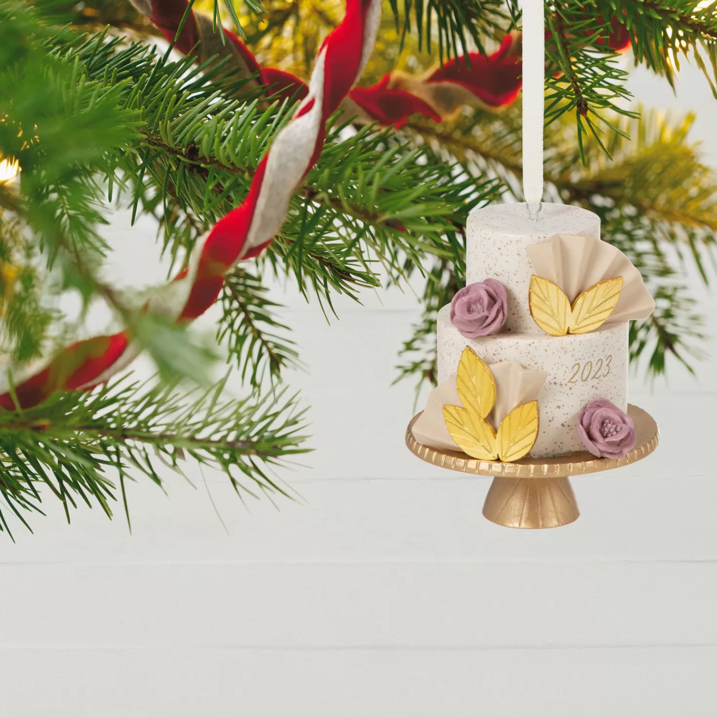 Fashion A Sweet Beginning 2023 Porcelain Ornament Wedding
