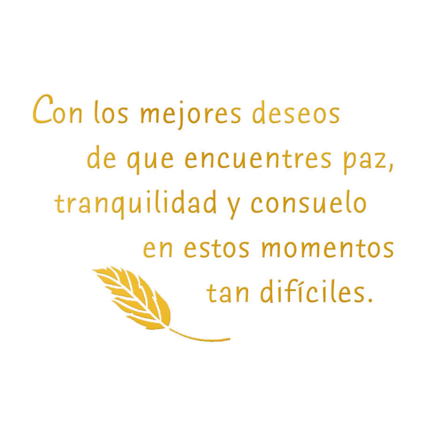 Best Sale A Wish For Peace And Comfort Spanish-Language Sympathy Card Sympathy
