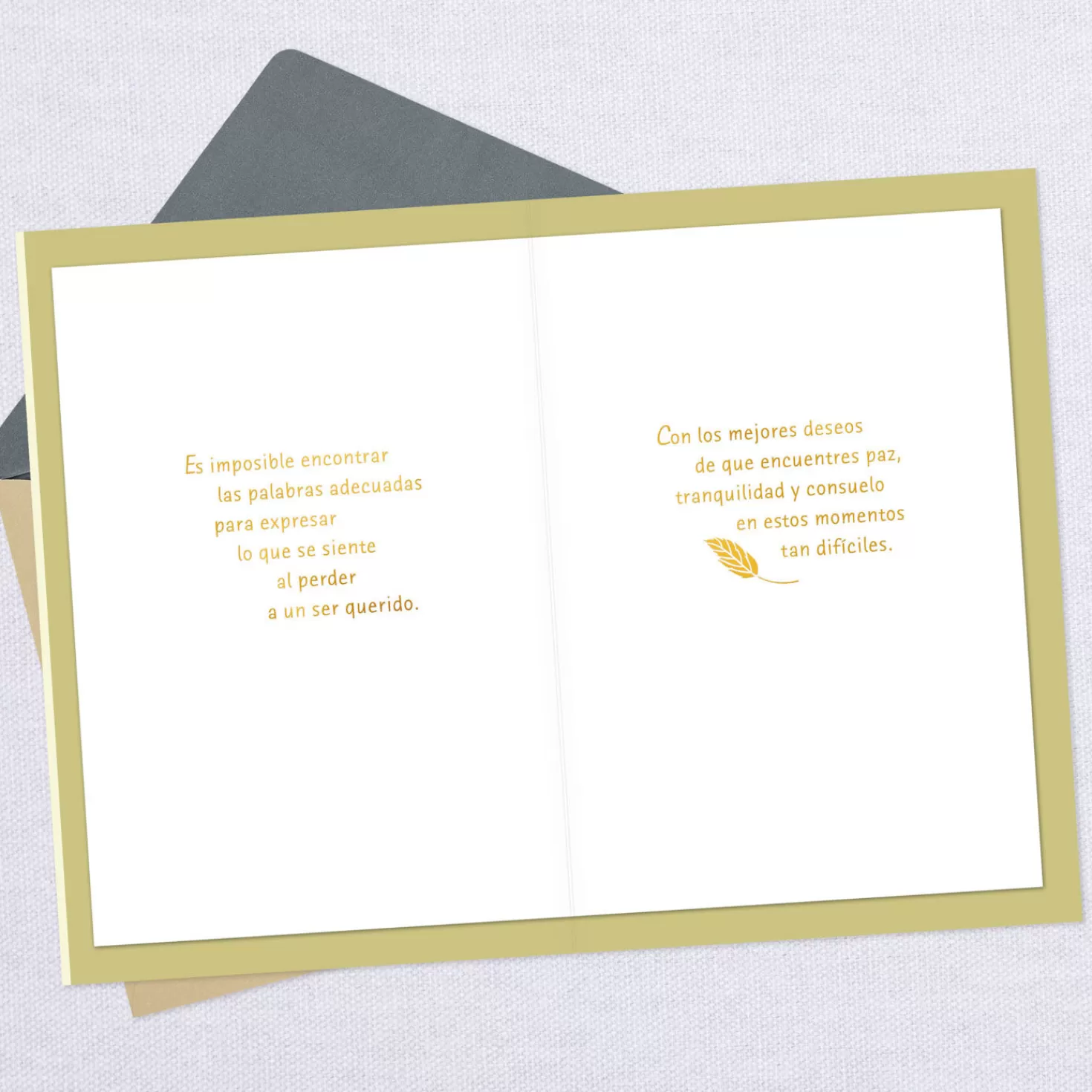 Best Sale A Wish For Peace And Comfort Spanish-Language Sympathy Card Sympathy