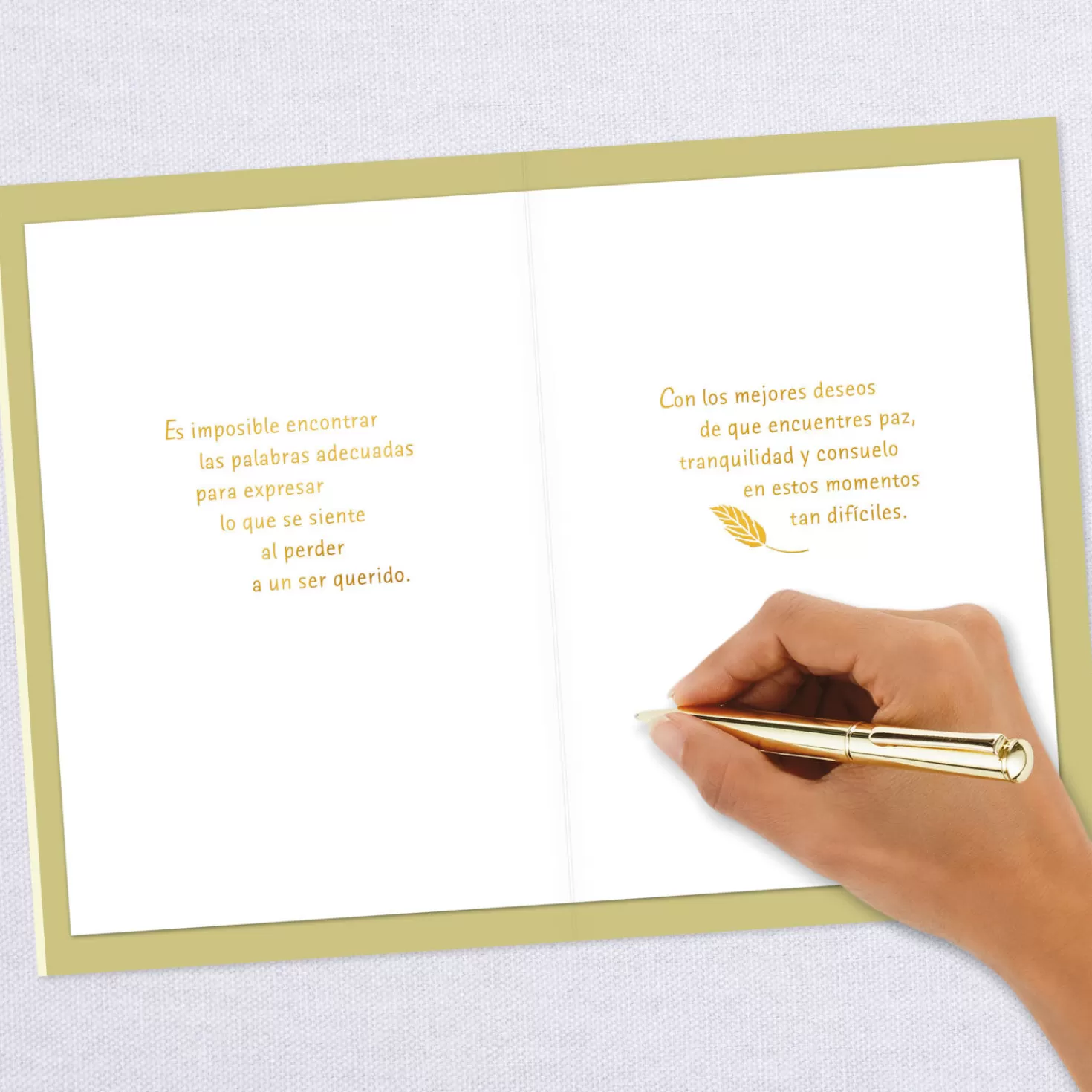 Best Sale A Wish For Peace And Comfort Spanish-Language Sympathy Card Sympathy