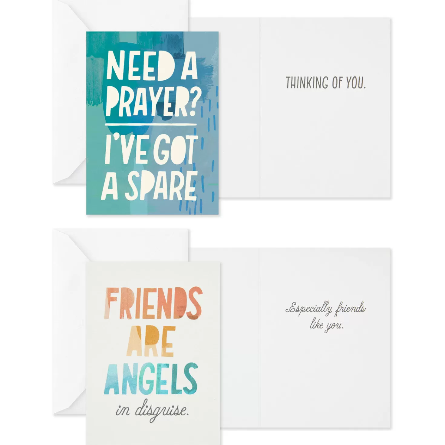 Fashion Abstract Collage Boxed Encouragement Cards Assortment, Pack Of 12 Encouragement