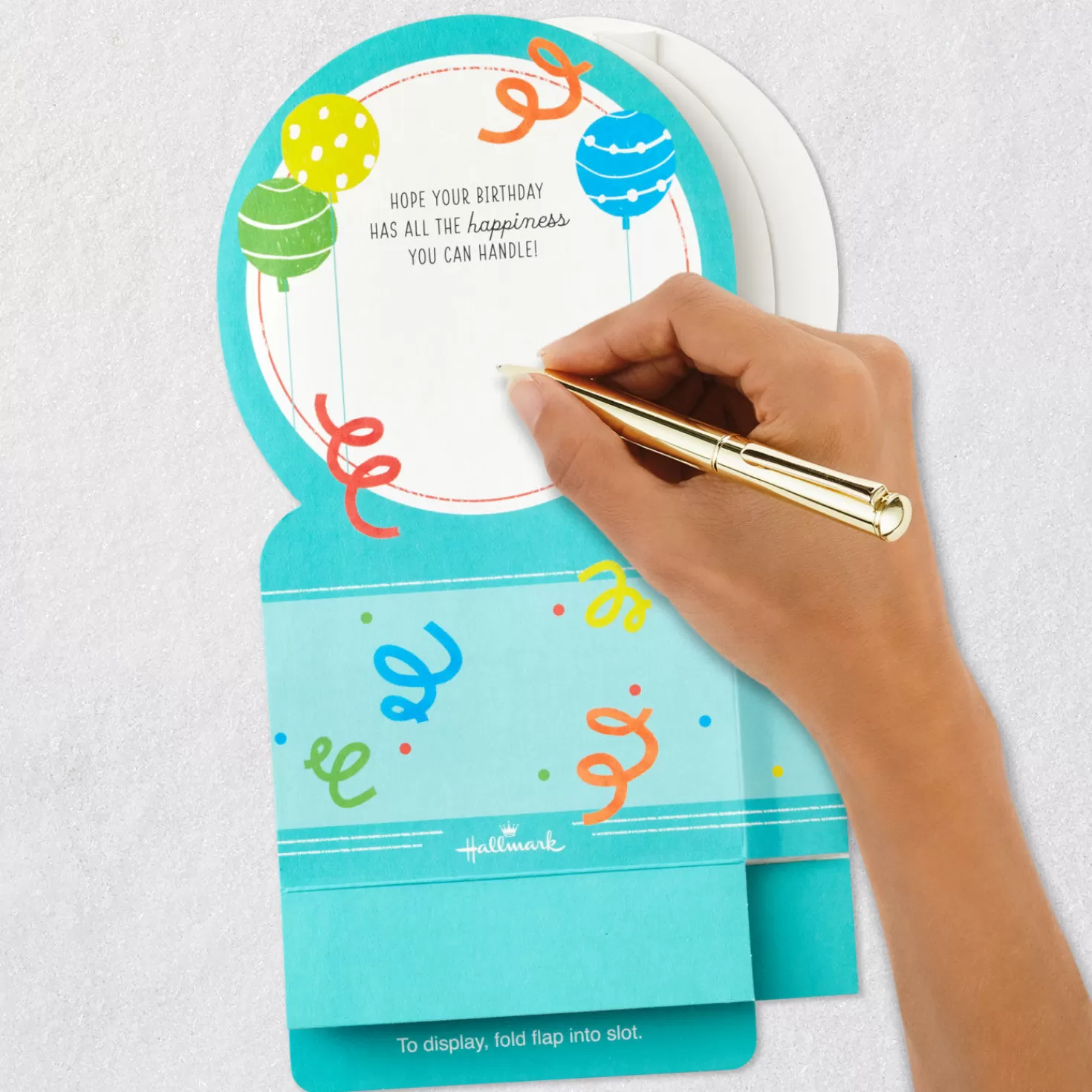 Birthday>Hallmark All The Happiness Snow Globe Musical 3D Birthday Card With Motion