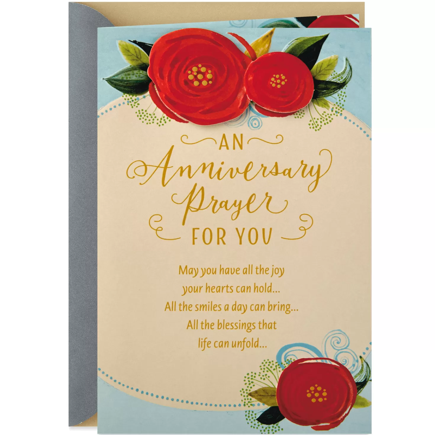 Anniversary>Hallmark All The Joy Your Hearts Can Hold Religious Anniversary Card