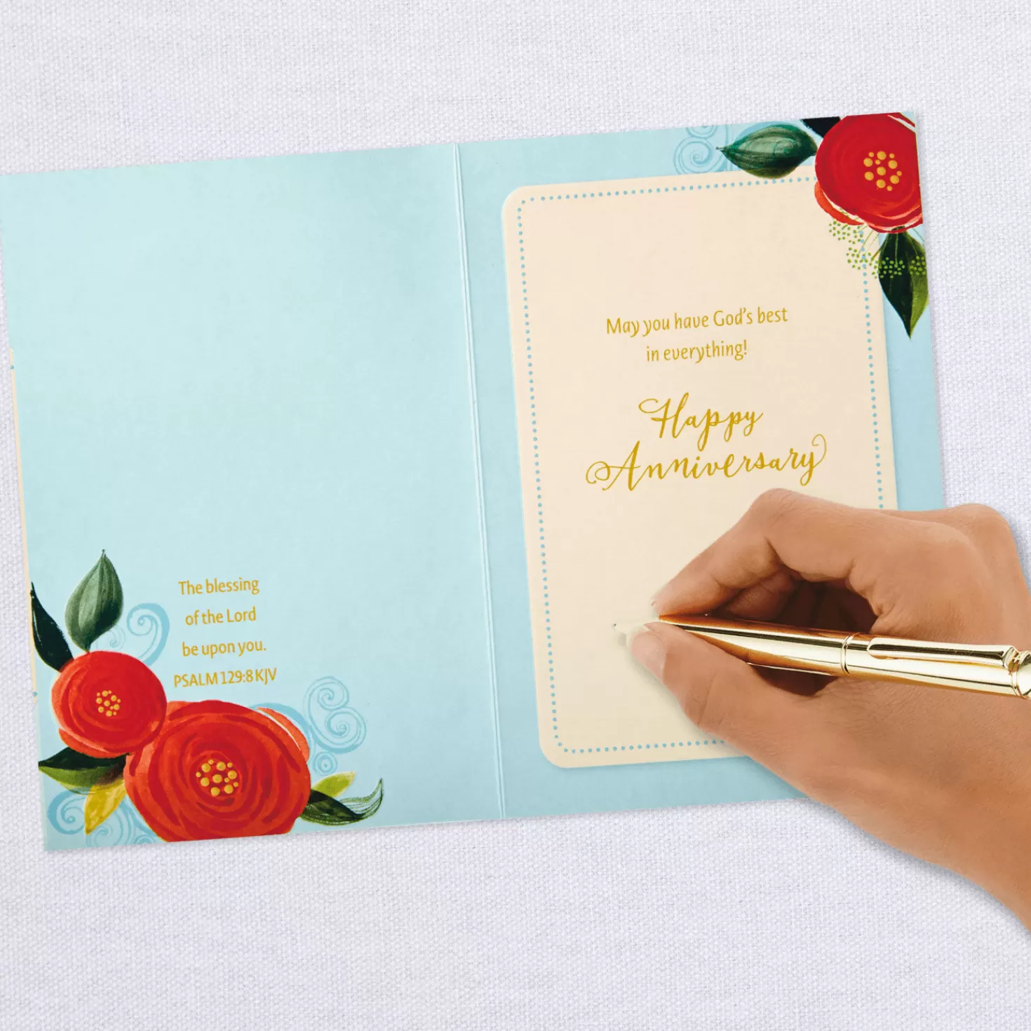 Anniversary>Hallmark All The Joy Your Hearts Can Hold Religious Anniversary Card