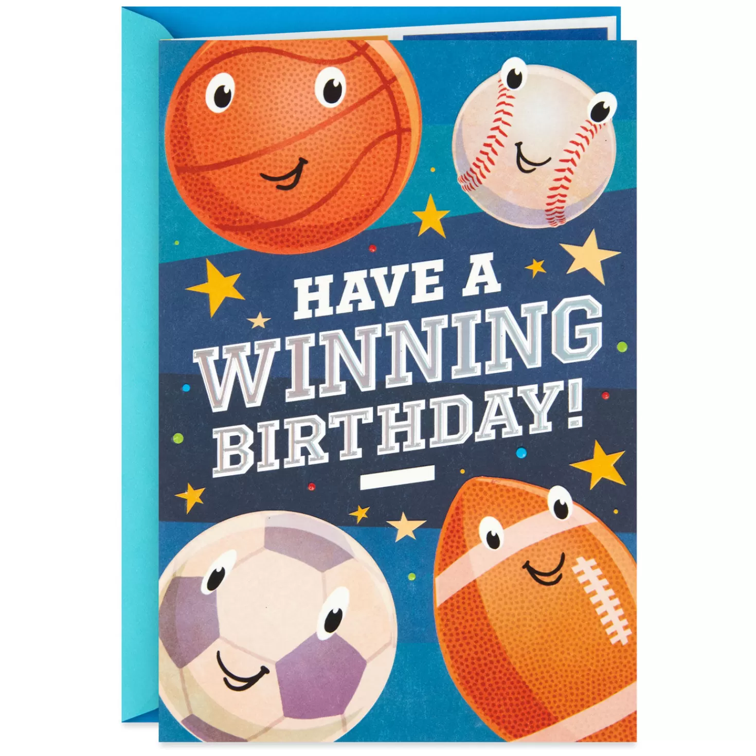 Birthday>Hallmark All-Star Sports Birthday Card With Mini Joke Cards