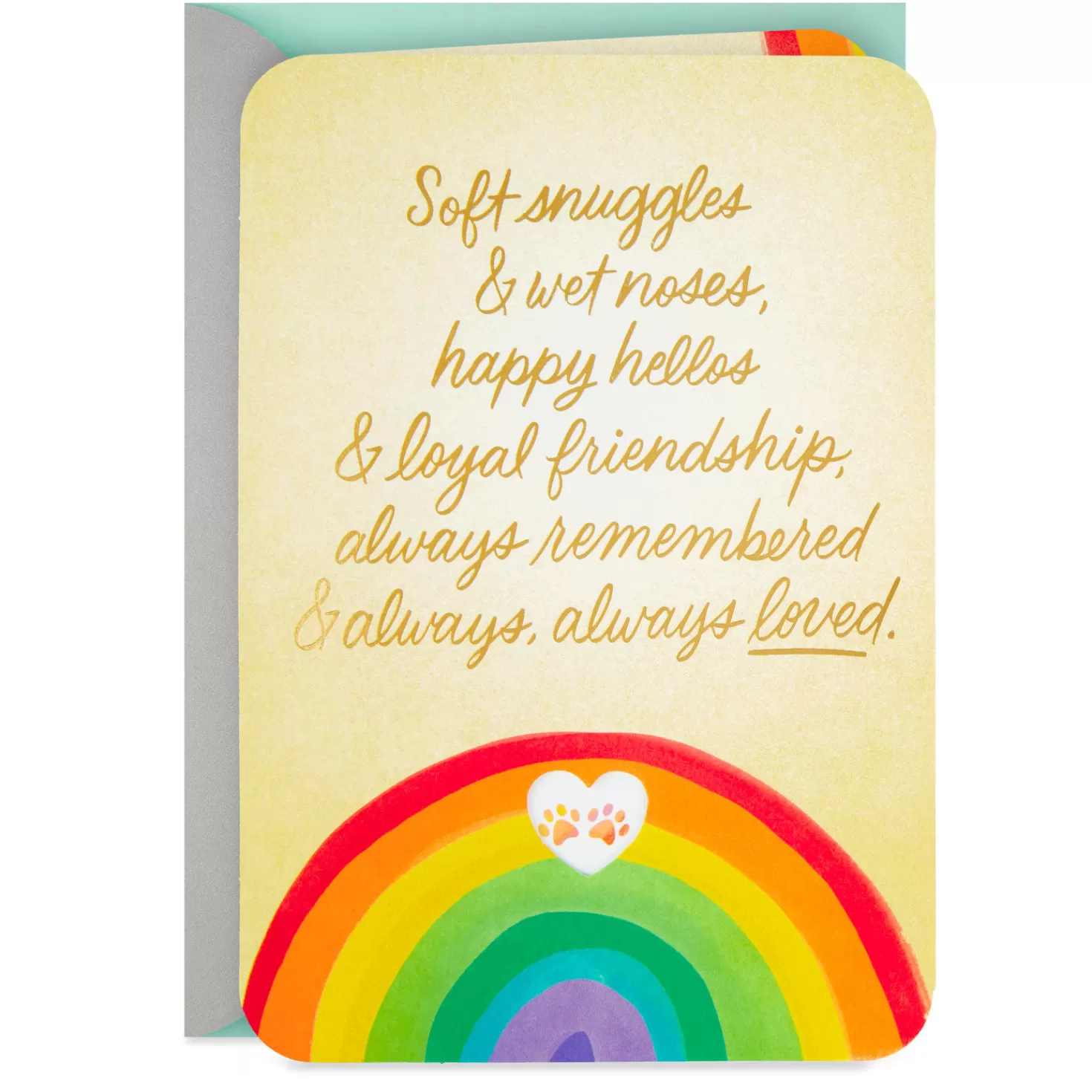 Clearance Always Remembered, Always Loved Sympathy Card For Loss Of Dog Sympathy