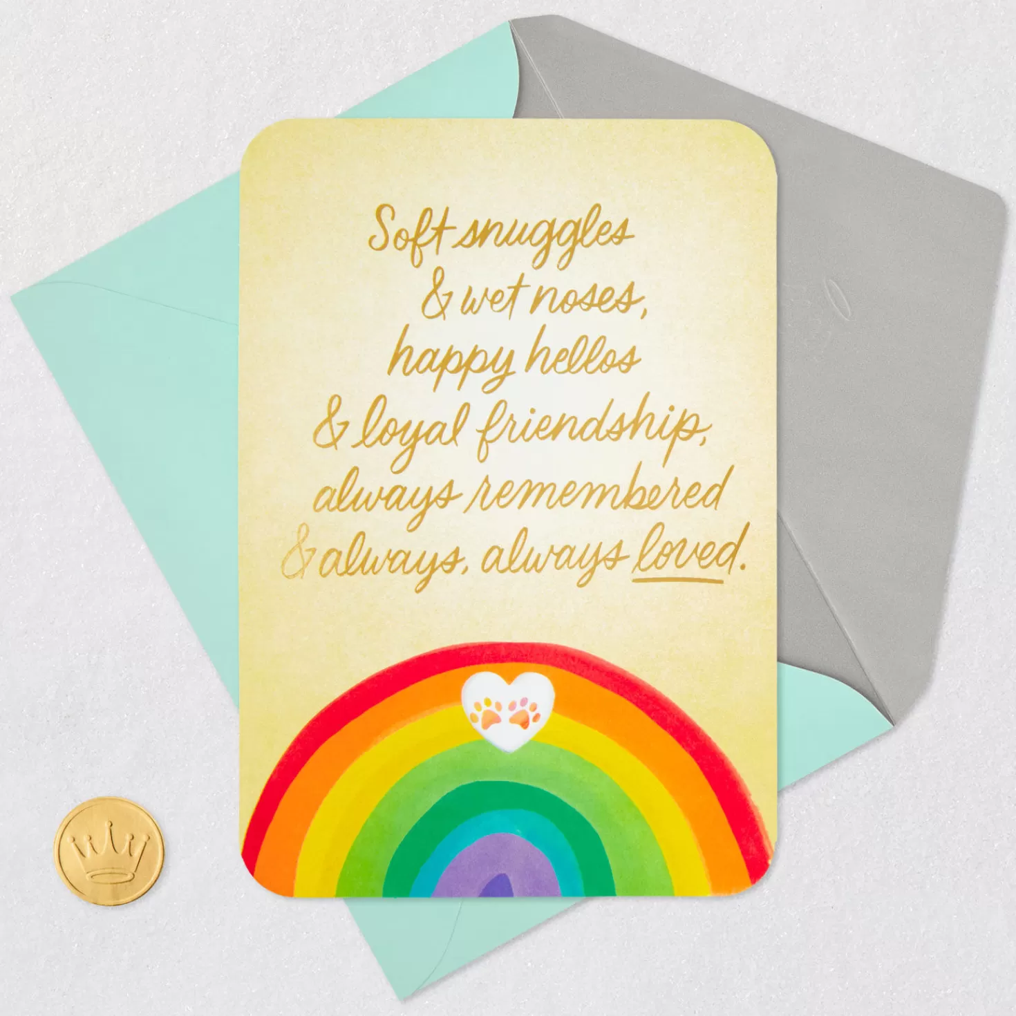 Clearance Always Remembered, Always Loved Sympathy Card For Loss Of Dog Sympathy