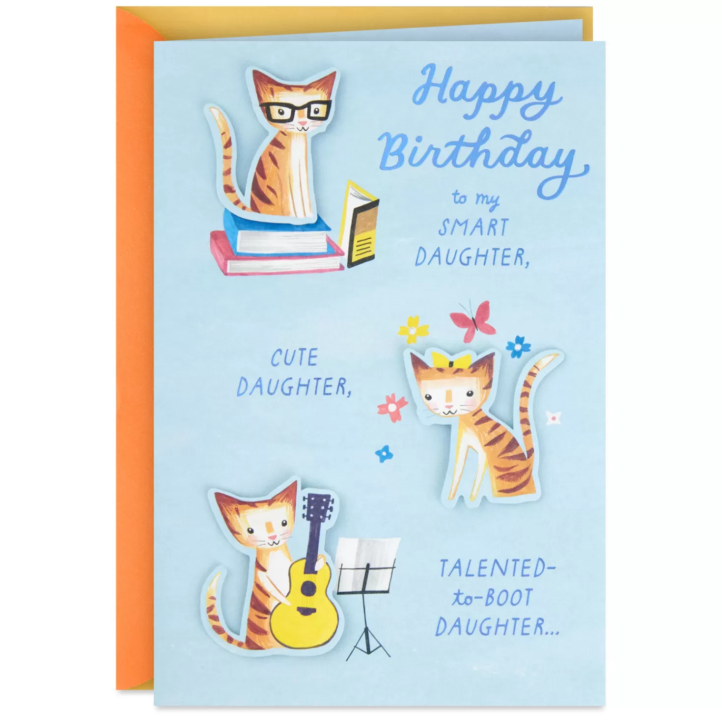 Birthday>Hallmark Amazing Daughter Cute Cats Birthday Card