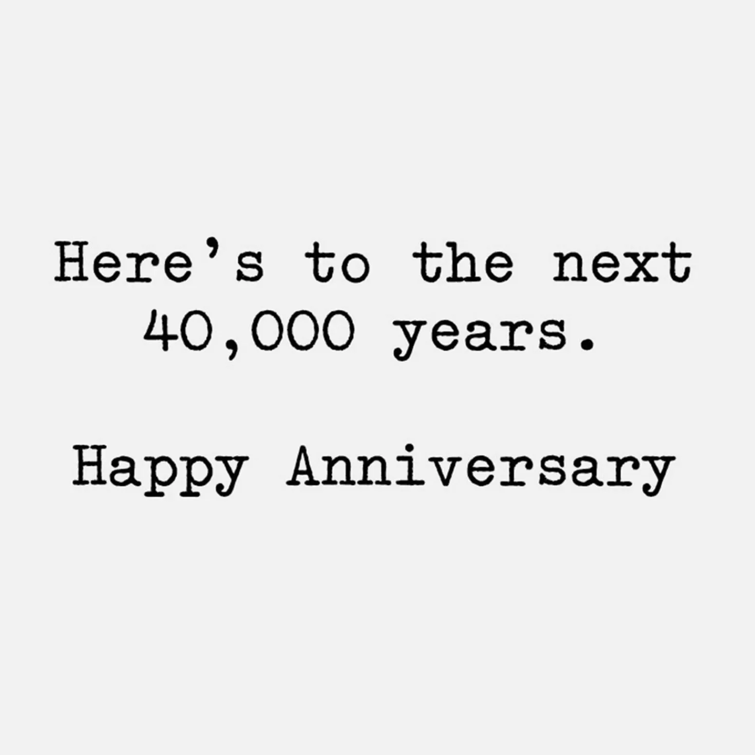 Anniversary>Hallmark Another Year Of Roaming The Earth Together Funny Anniversary Card