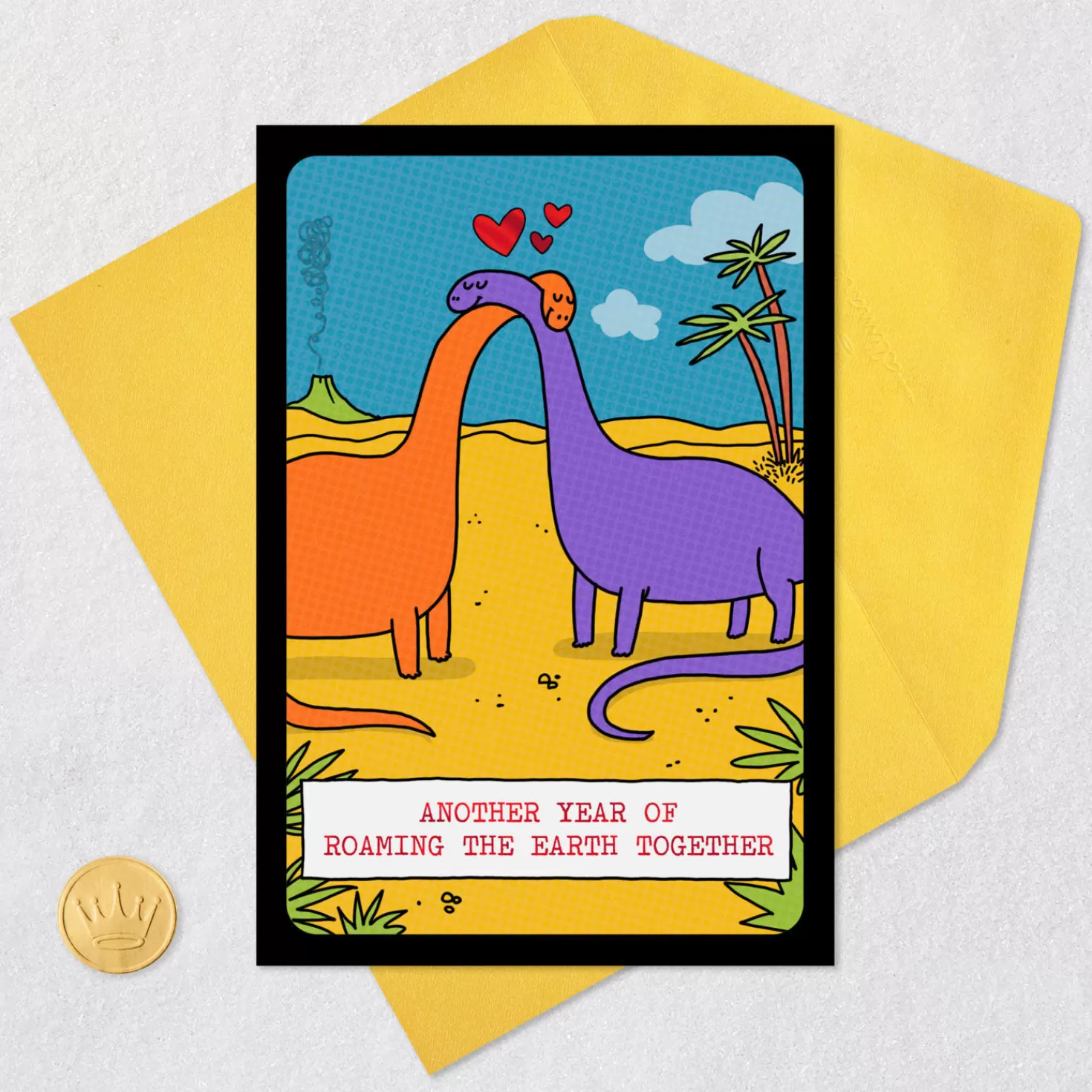 Anniversary>Hallmark Another Year Of Roaming The Earth Together Funny Anniversary Card