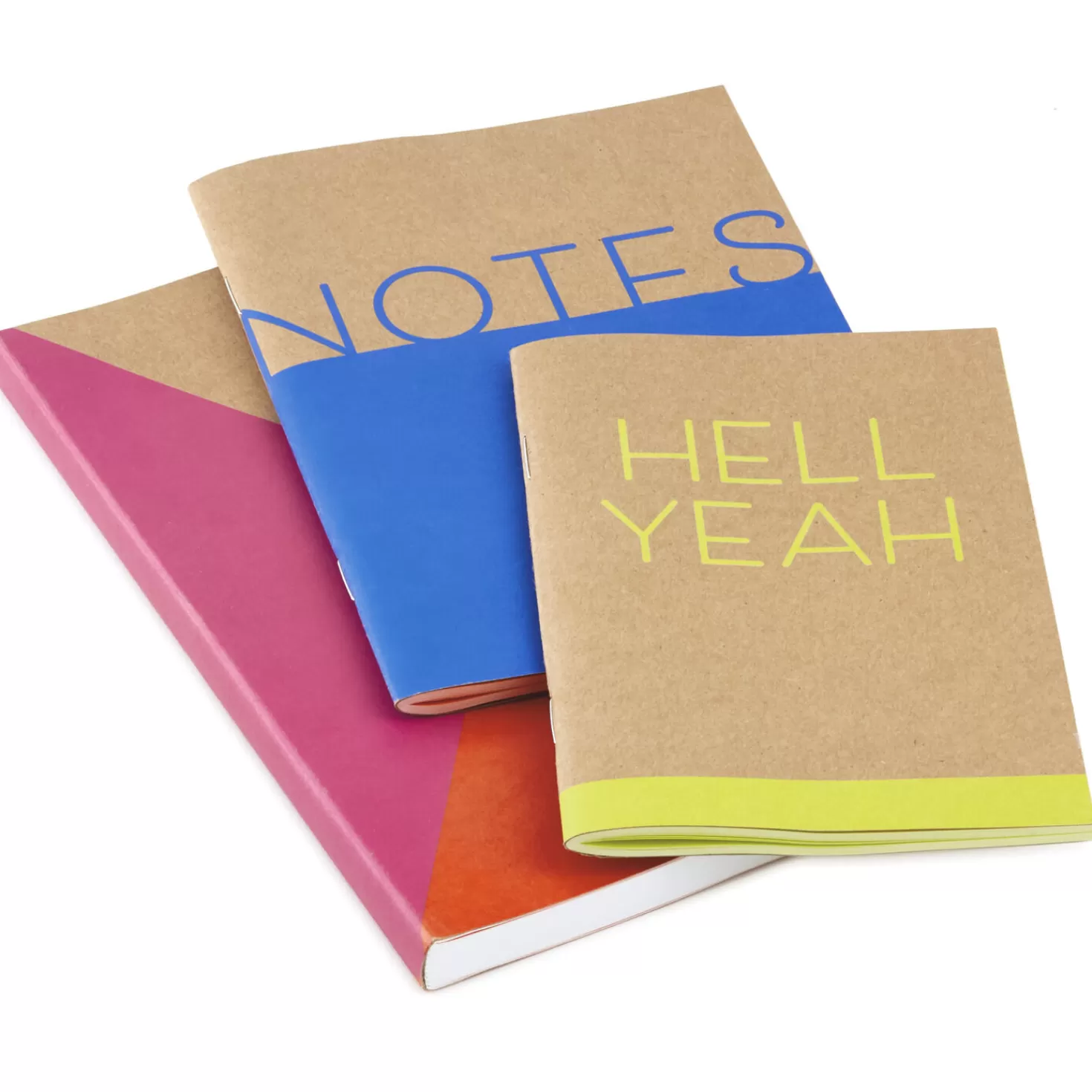 Sale Assorted 3-Pack Colorful Kraft Journals Back To School