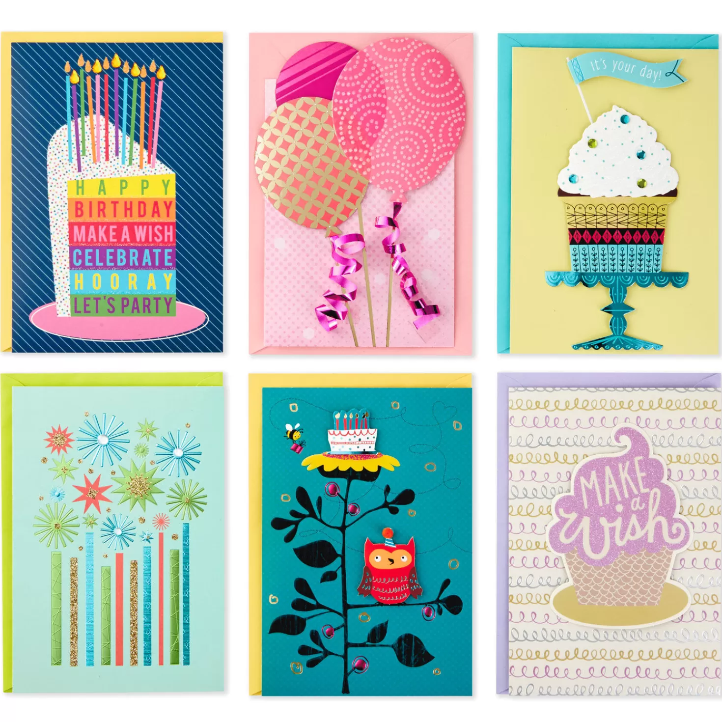 Birthday>Hallmark Assorted Cards For All Occasions In Floral Organizer Box, Box Of 24