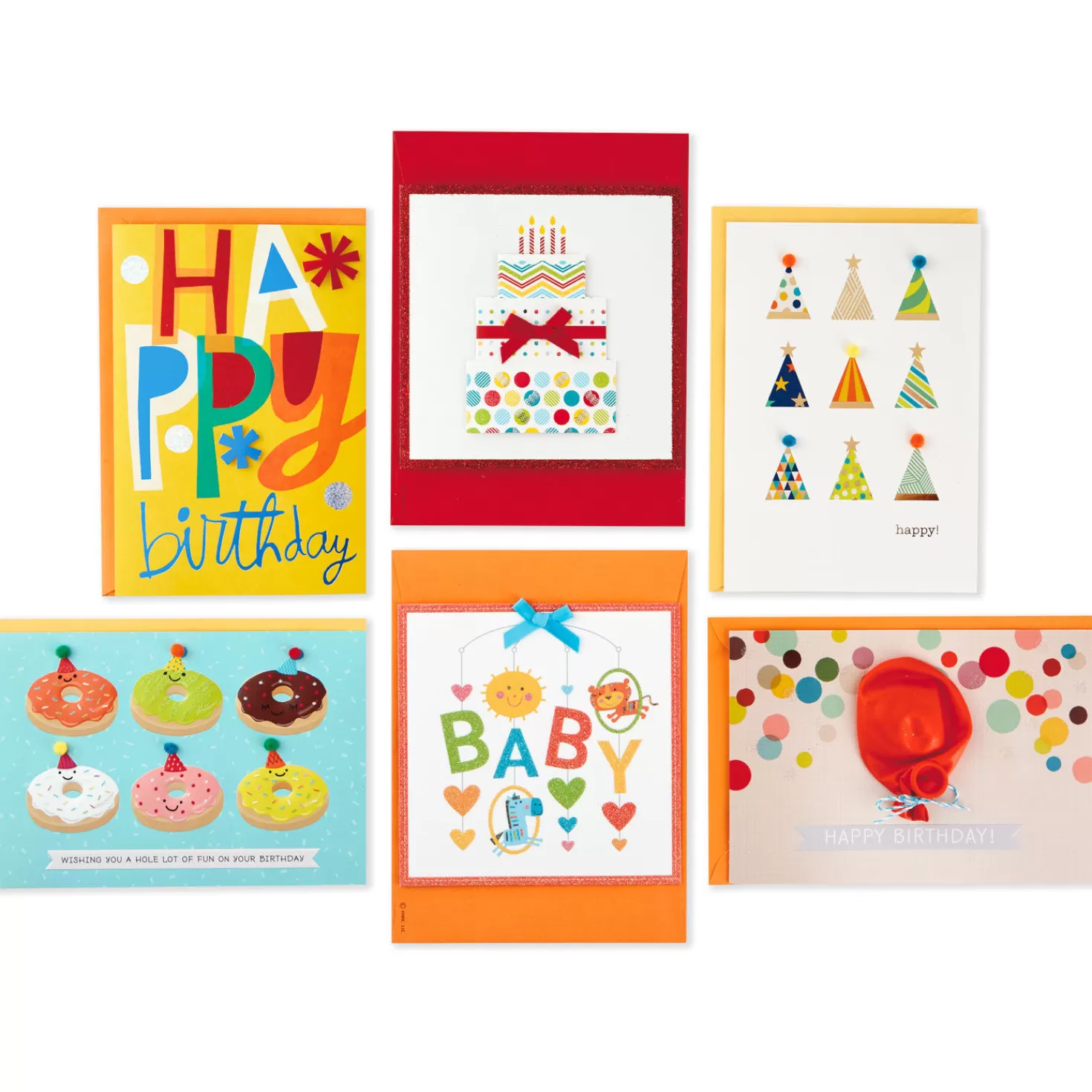 Birthday>Hallmark Assorted Cards For All Occasions In Floral Organizer Box, Box Of 24