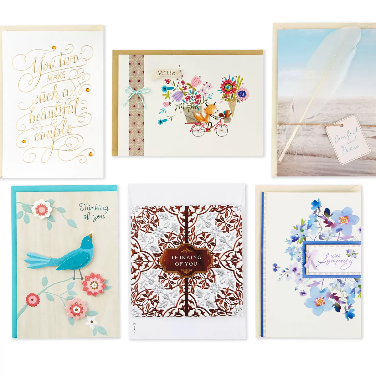 Birthday>Hallmark Assorted Cards For All Occasions In Floral Organizer Box, Box Of 24