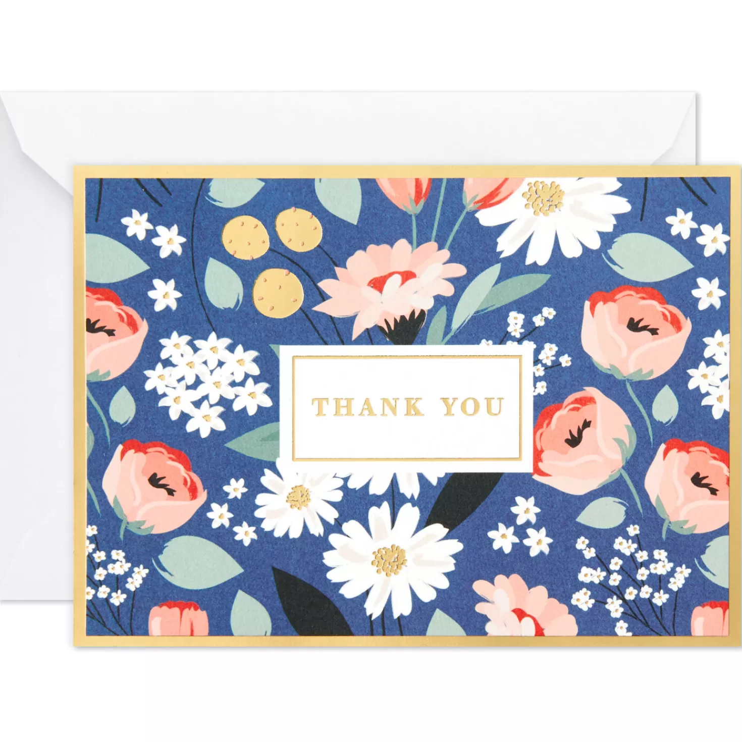 Hot Assorted Floral Blank Thank-You Notes And Note Cards, Box Of 50 Thank You