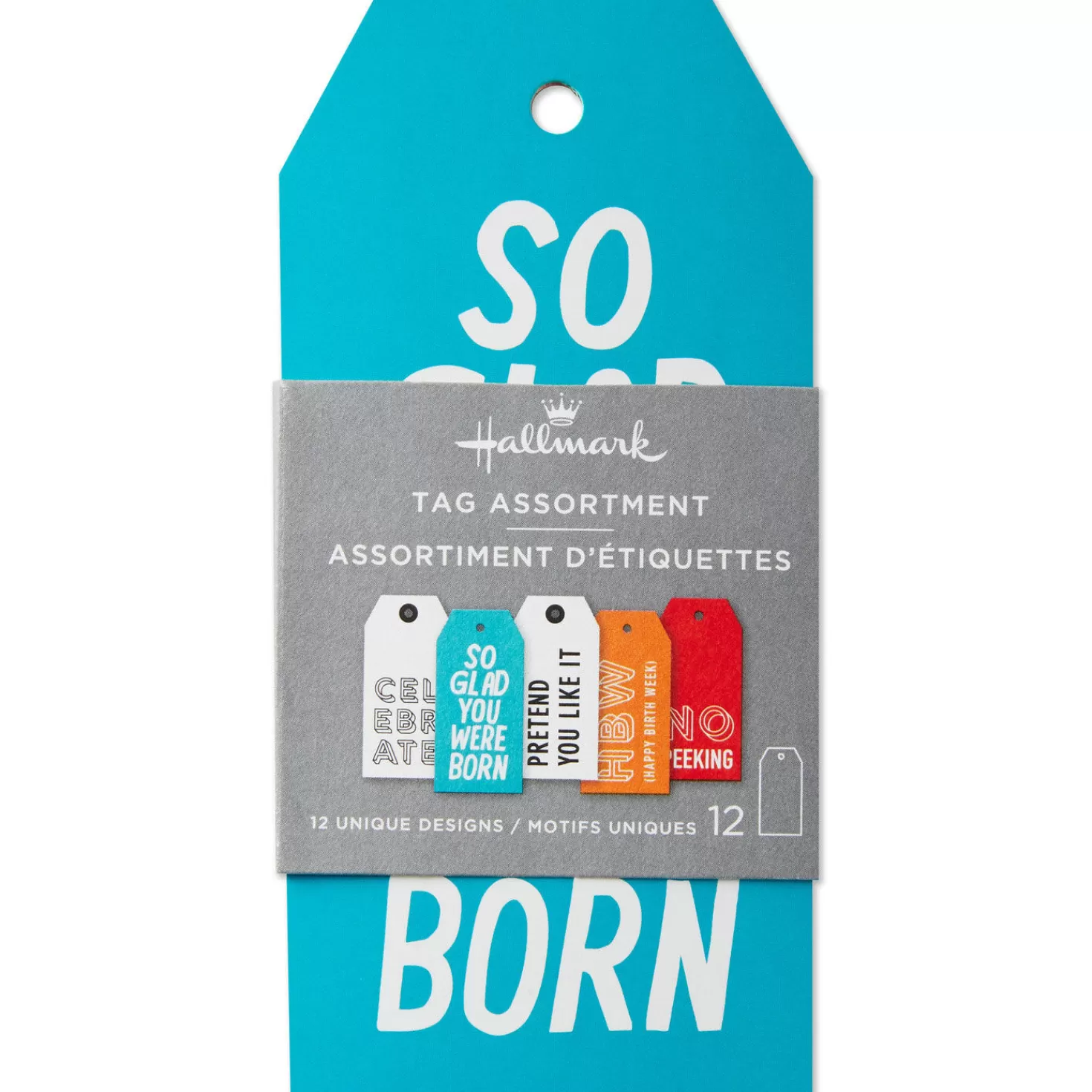 Birthday>Hallmark Assorted Funny 12-Pack Gift Tags