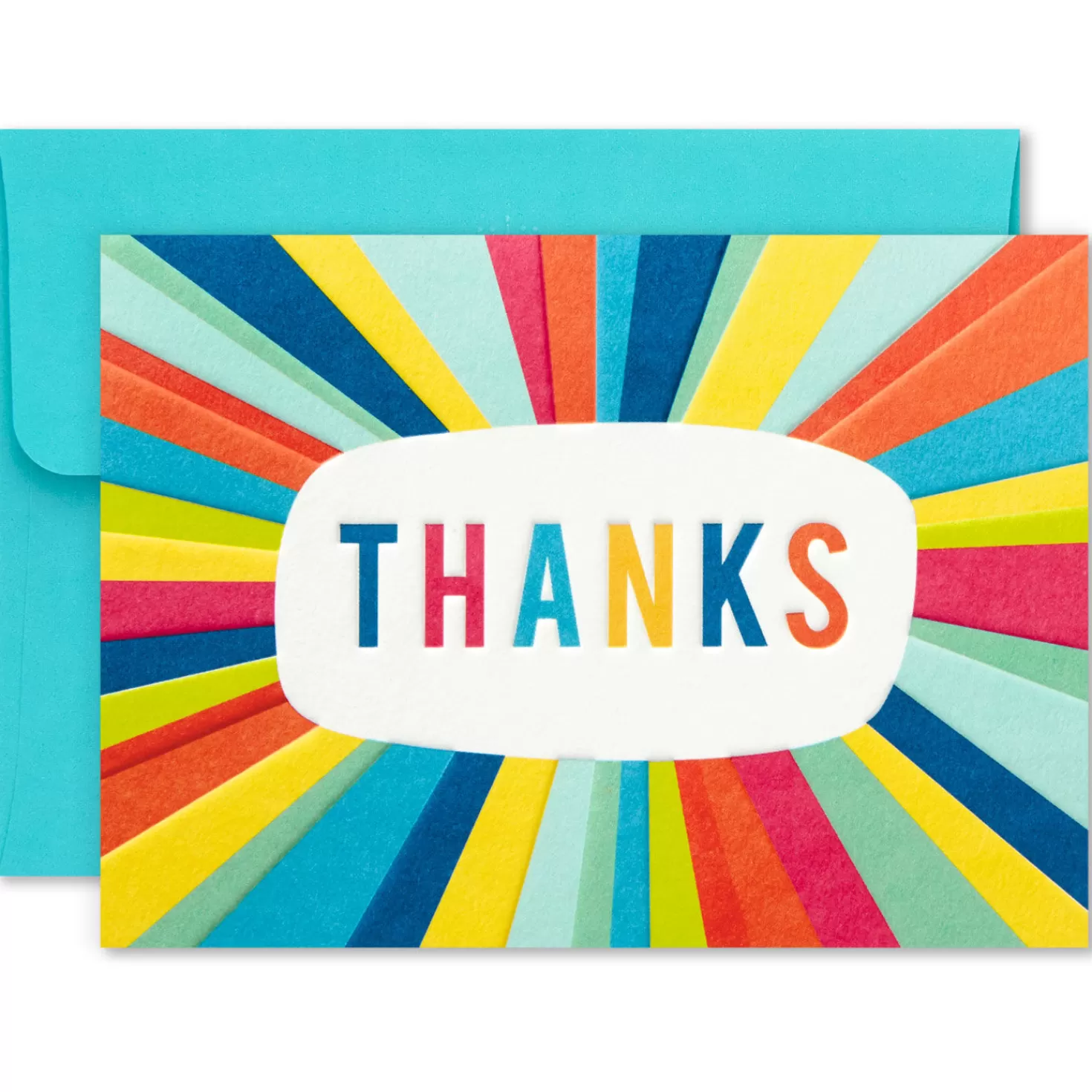 Cheap Assorted Modern Lettering Blank Note Cards, Box Of 24 Thank You
