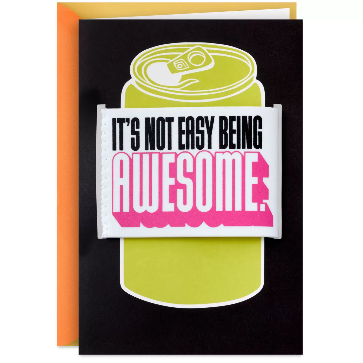 Birthday>Hallmark Awesome Funny Birthday Card With Can Cooler