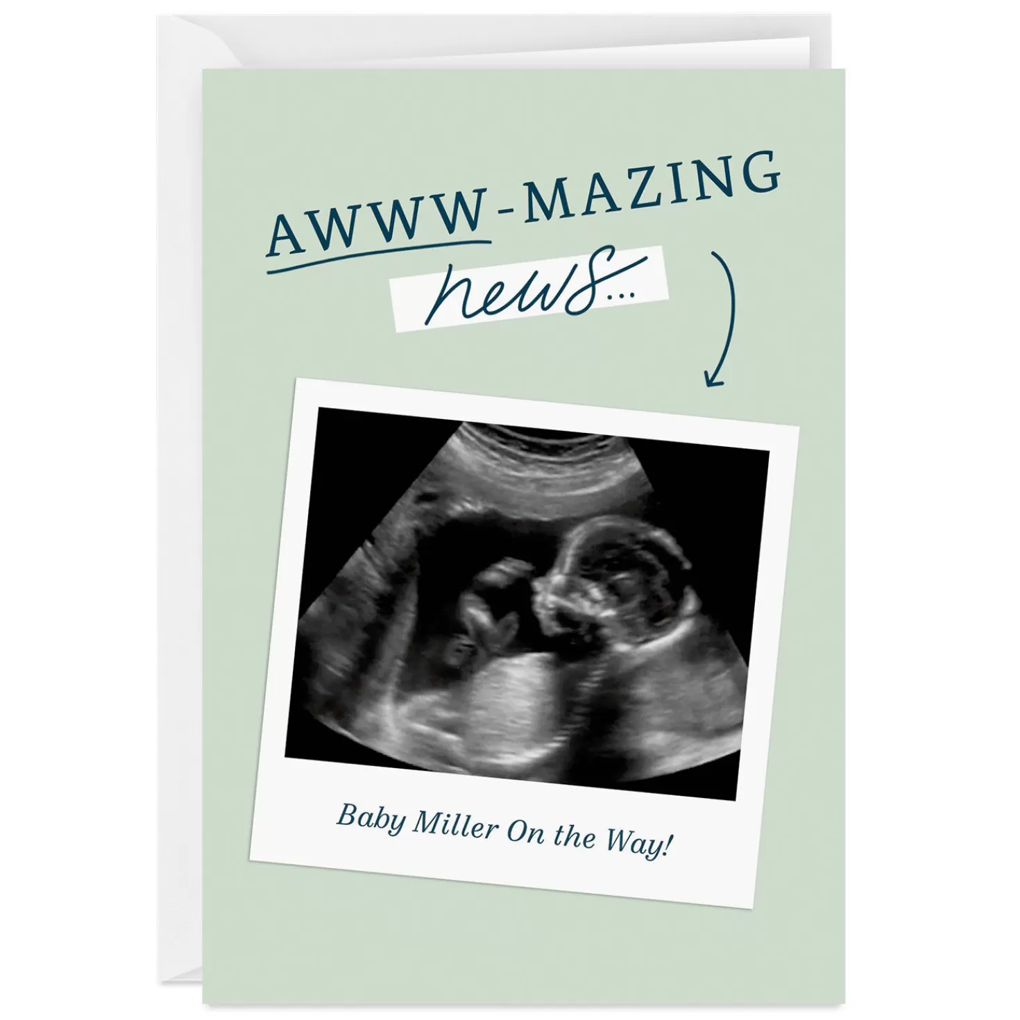 Store Aw-Mazing News Folded Congratulations Photo Card Congratulations