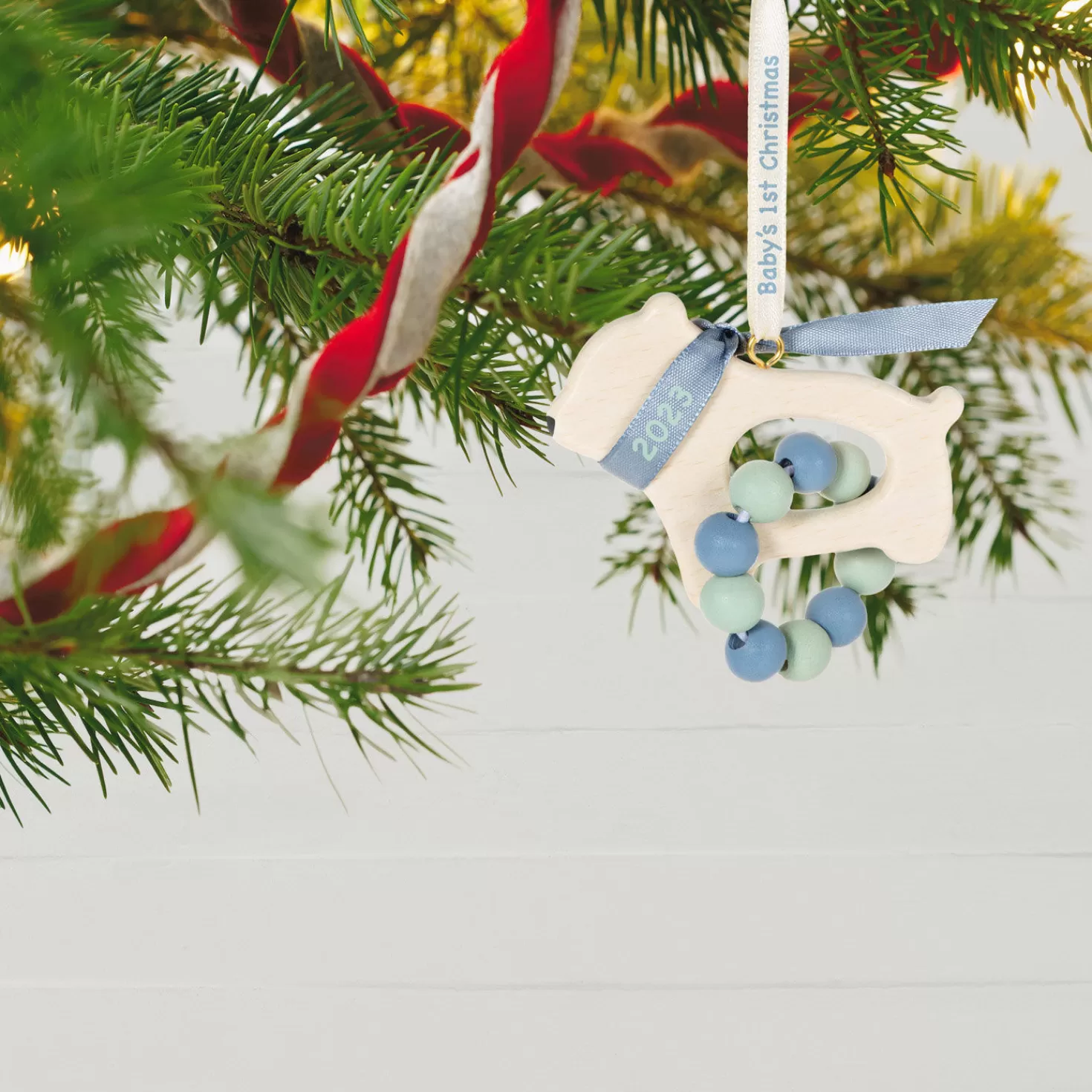 Baby>Hallmark Baby Boy's First Christmas Bear 2023 Ornament