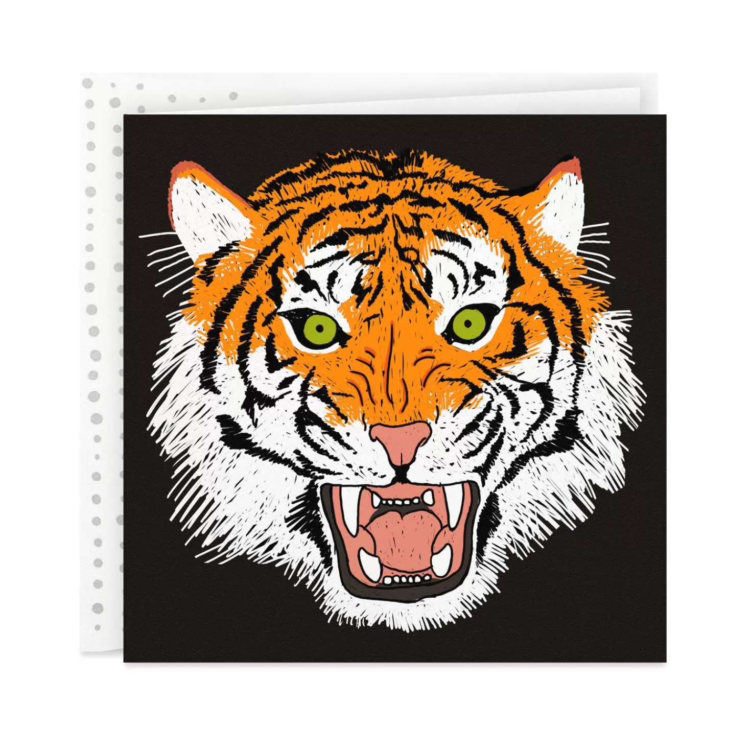 Online Badass Tiger Celebrating You Card Congratulations