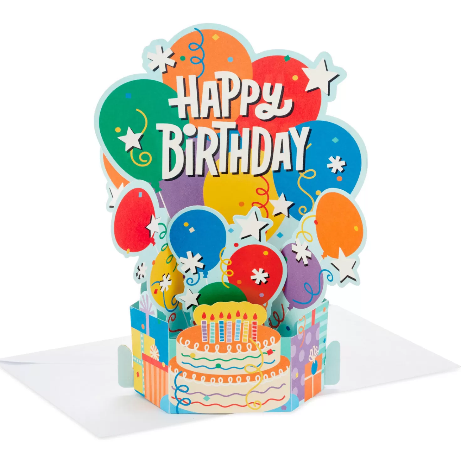 Birthday>Hallmark Balloon Bouquet Boxed Pop-Up Birthday Cards, Pack Of 8