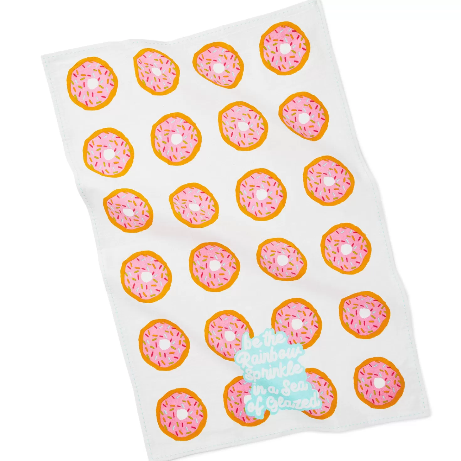 Flash Sale Be The Rainbow Sprinkle Donut Tea Towel Encouragement
