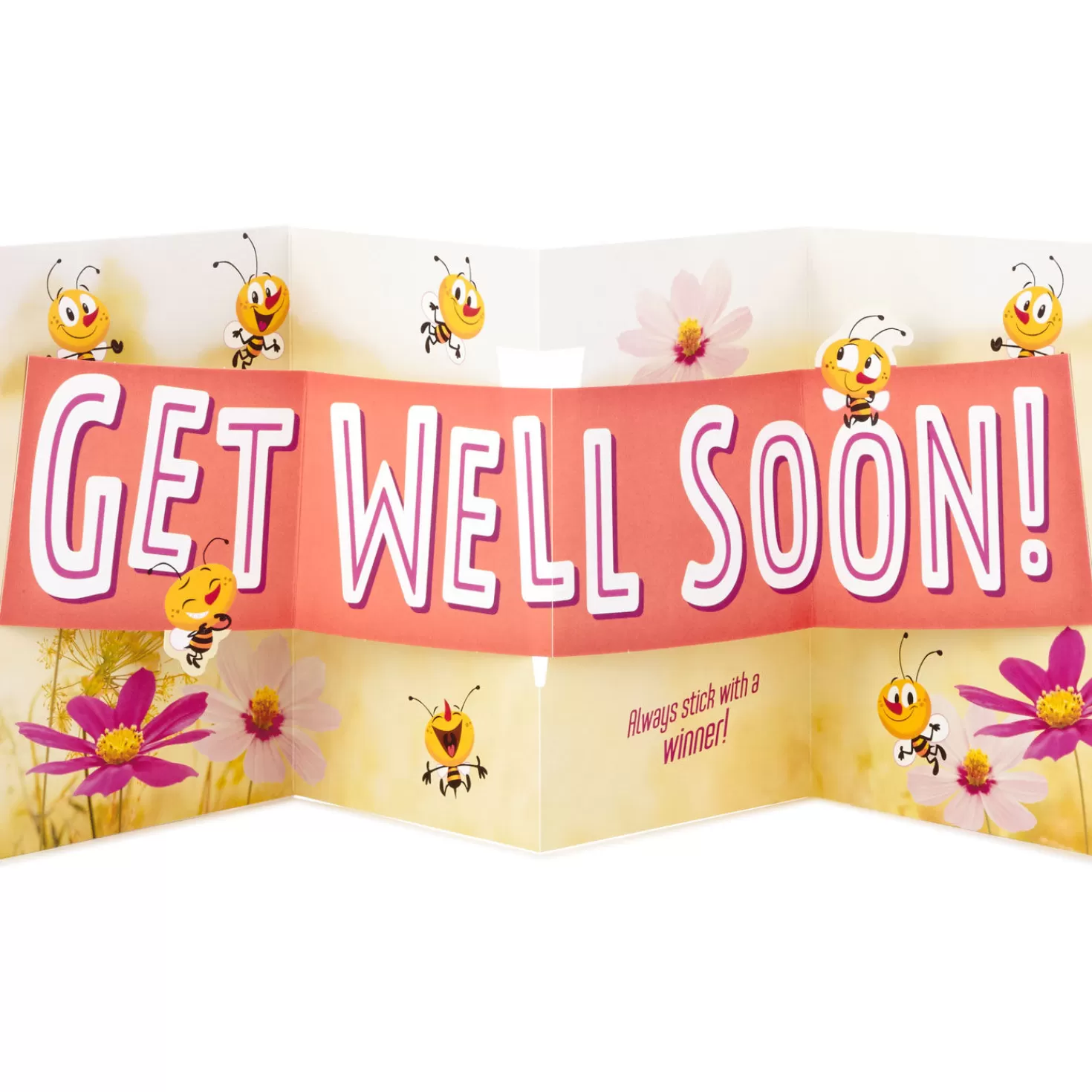 New Bee Well Soon Funny Pop-Up Get Well Card Get Well