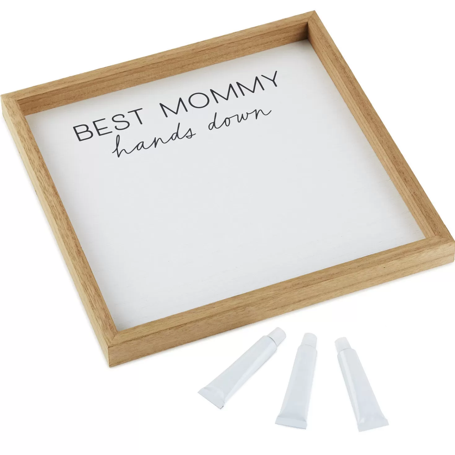 Best Best Mommy Hands Down Wood Sign Handprint Kit Baby