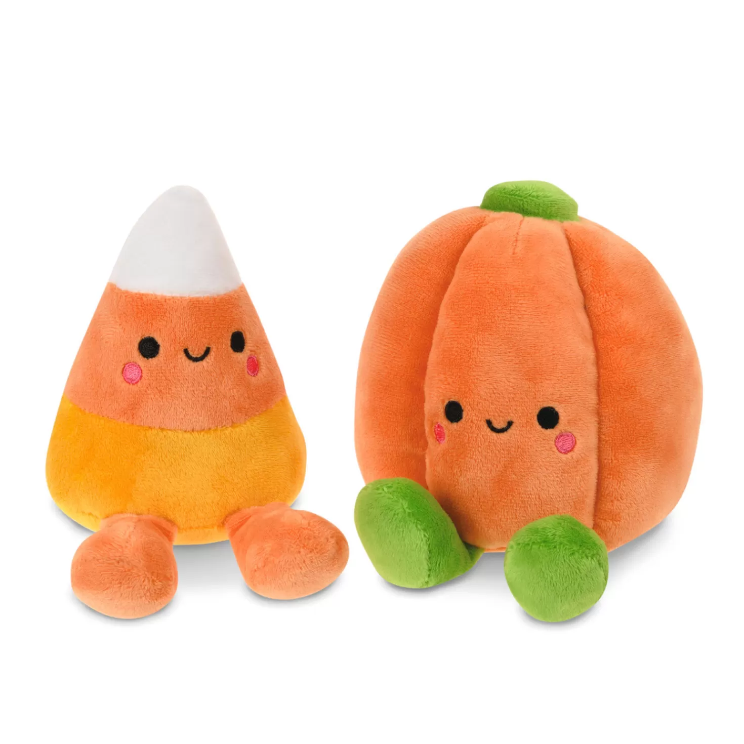 Halloween (10/31)>Hallmark Better Together Candy Corn And Pumpkin Magnetic Plush, 5.5"