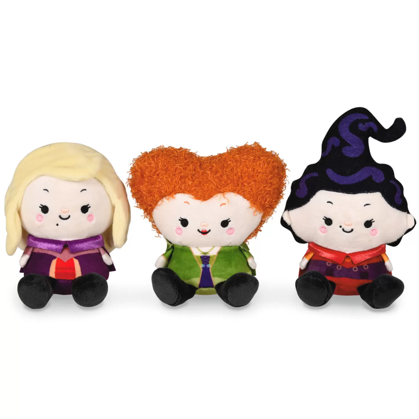 Halloween (10/31)>Hallmark Better Together Disney Hocus Pocus Sanderson Sisters Plush, Set Of 3