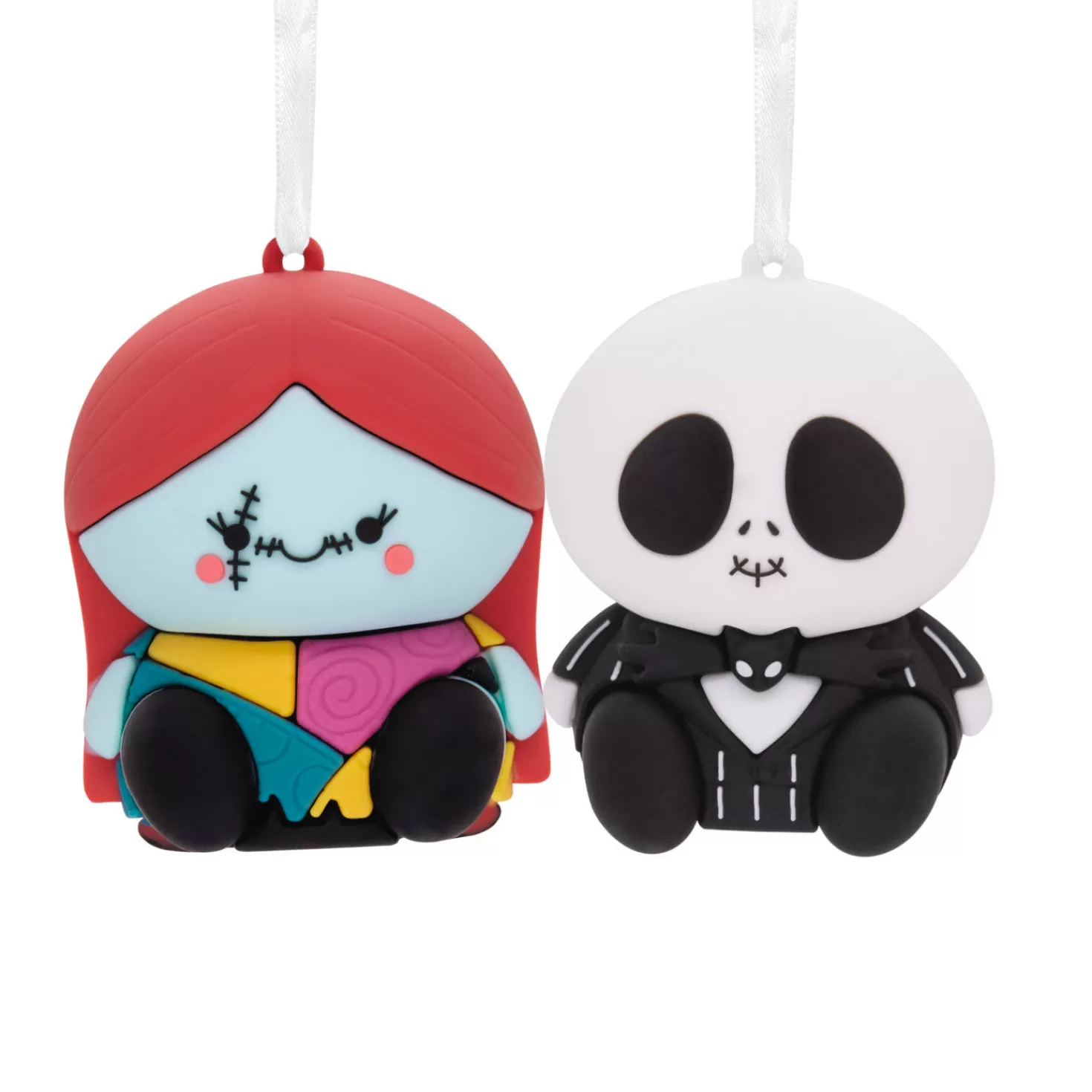 Halloween (10/31)>Hallmark Better Together Disney Tim Burton's The Nightmare Before Christmas Jack And Sally Magnetic Ornaments, Set Of 2