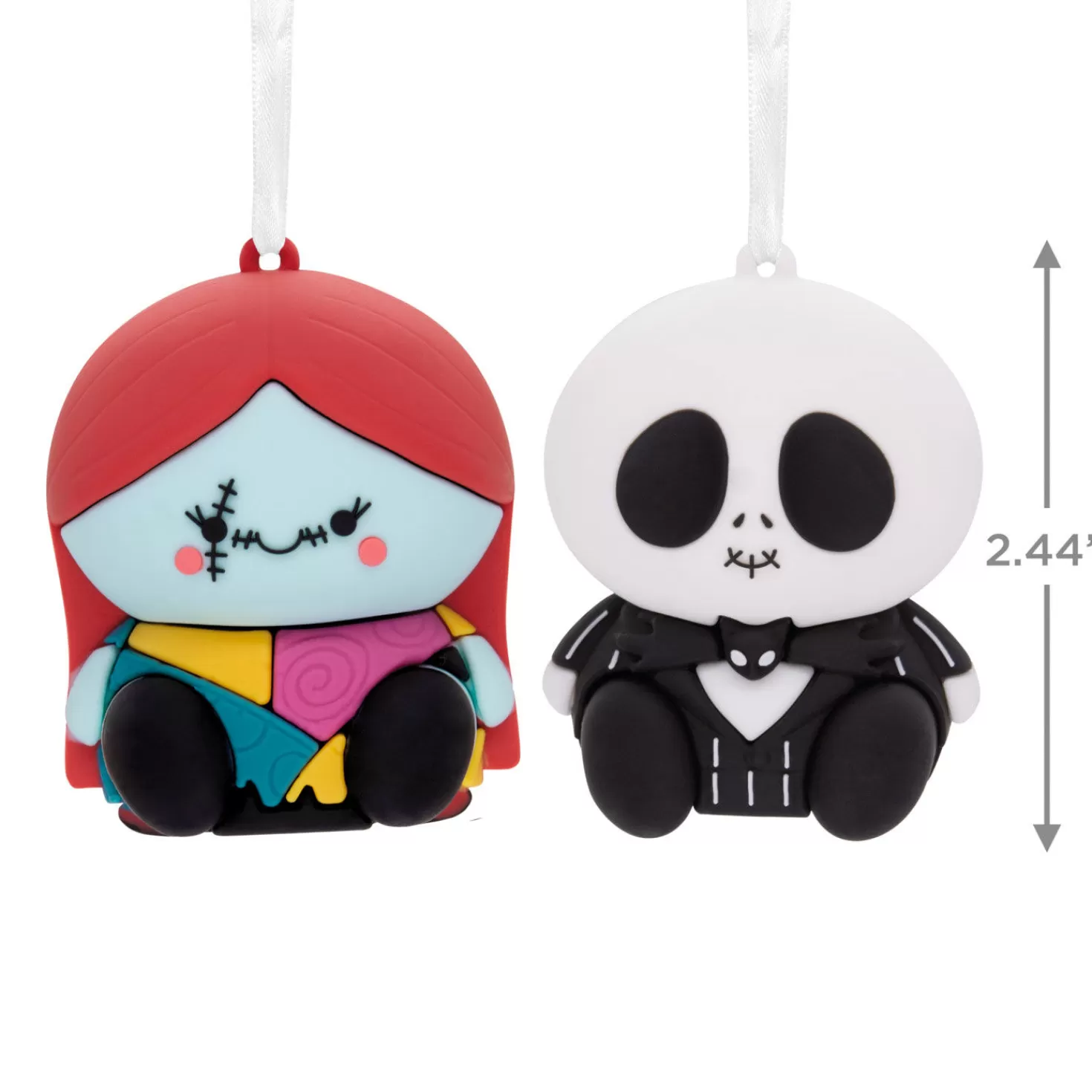 Halloween (10/31)>Hallmark Better Together Disney Tim Burton's The Nightmare Before Christmas Jack And Sally Magnetic Ornaments, Set Of 2