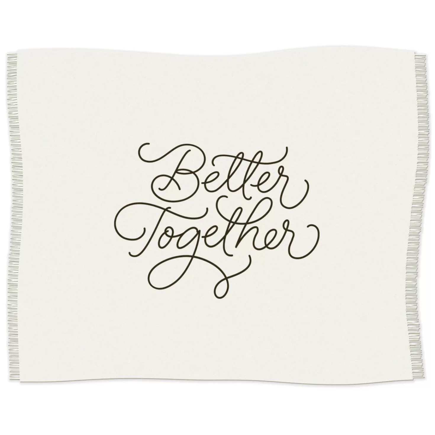 Cheap Better Together Embroidered Throw Blanket, 80X60 Wedding