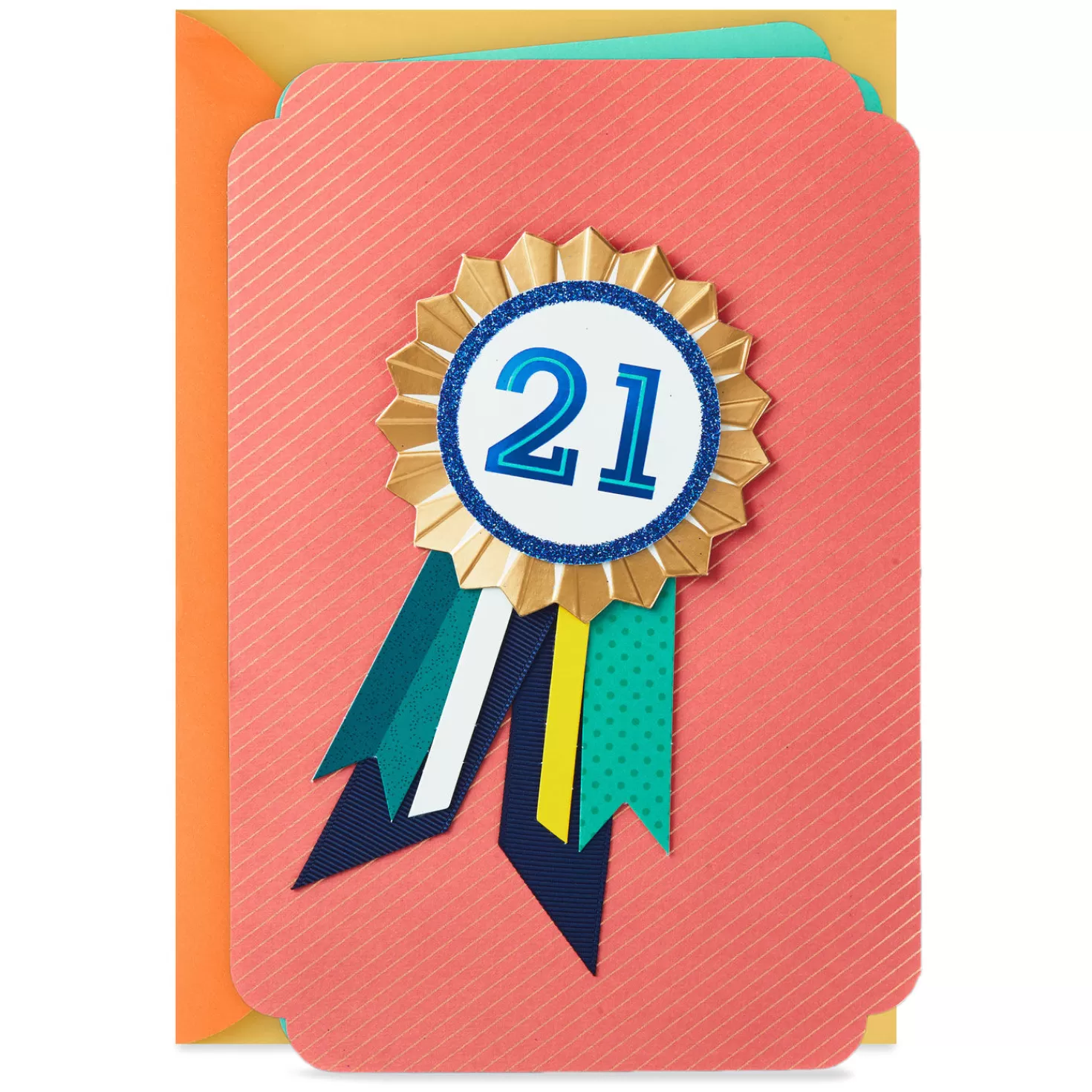 Birthday>Hallmark Beyond Ordinary 21St Birthday Card With Badge