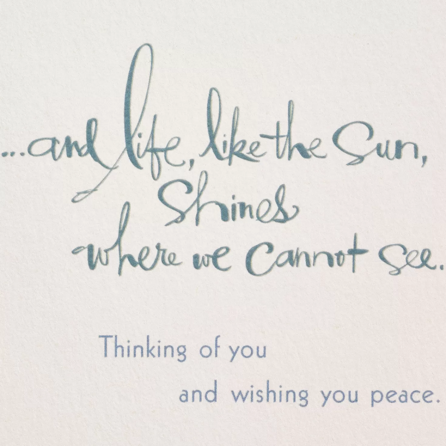 Fashion Beyond The Horizon Ocean Photo Sympathy Card Sympathy