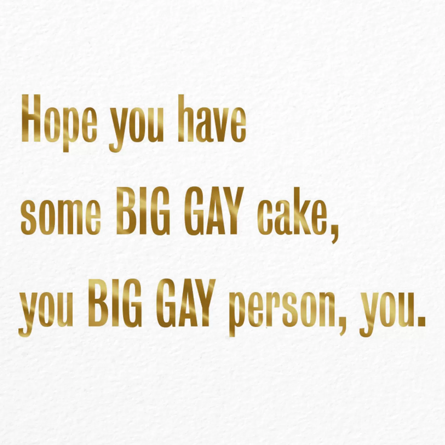 Birthday>Hallmark Big Gay Cake With Candles Birthday Card