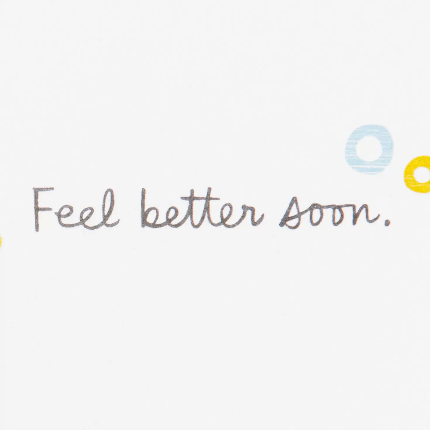 Fashion Big Hugs, Happy Thoughts, Good Vibes Get Well Card Get Well