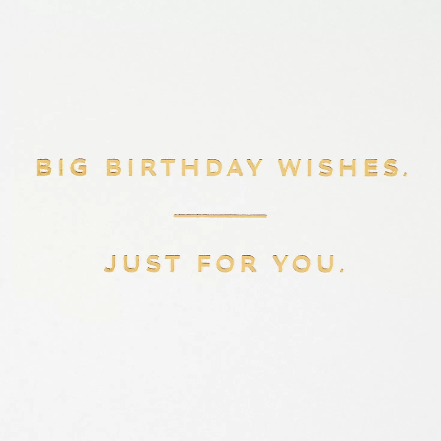 Birthday>Hallmark Big Wishes Just For You Birthday Card